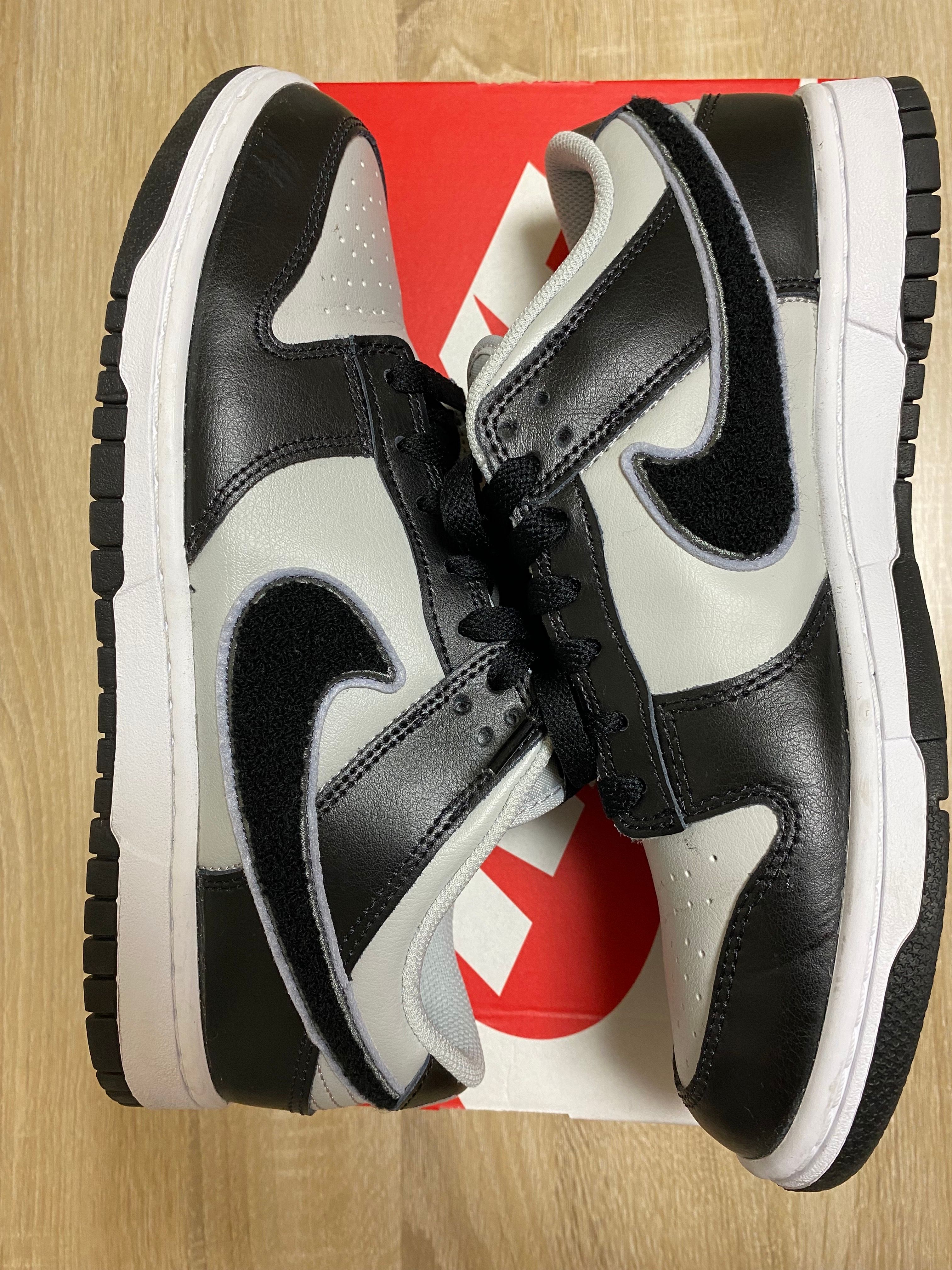 Nike Dunk Low Retro Chenille Swoosh "Black Grey"