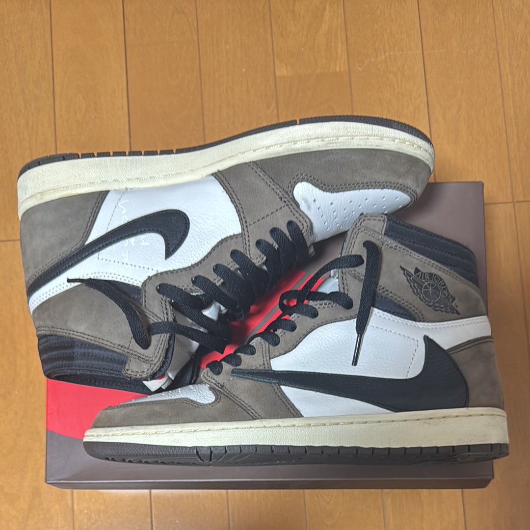 Travis Scott × Nike Air Jordan 1 Retro High OG TS SP "Sail/Dark Mocha"