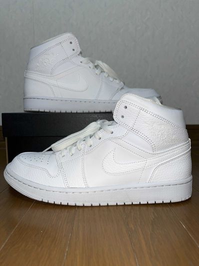 Nike Air Jordan 1 Mid "Triple White"(2020)