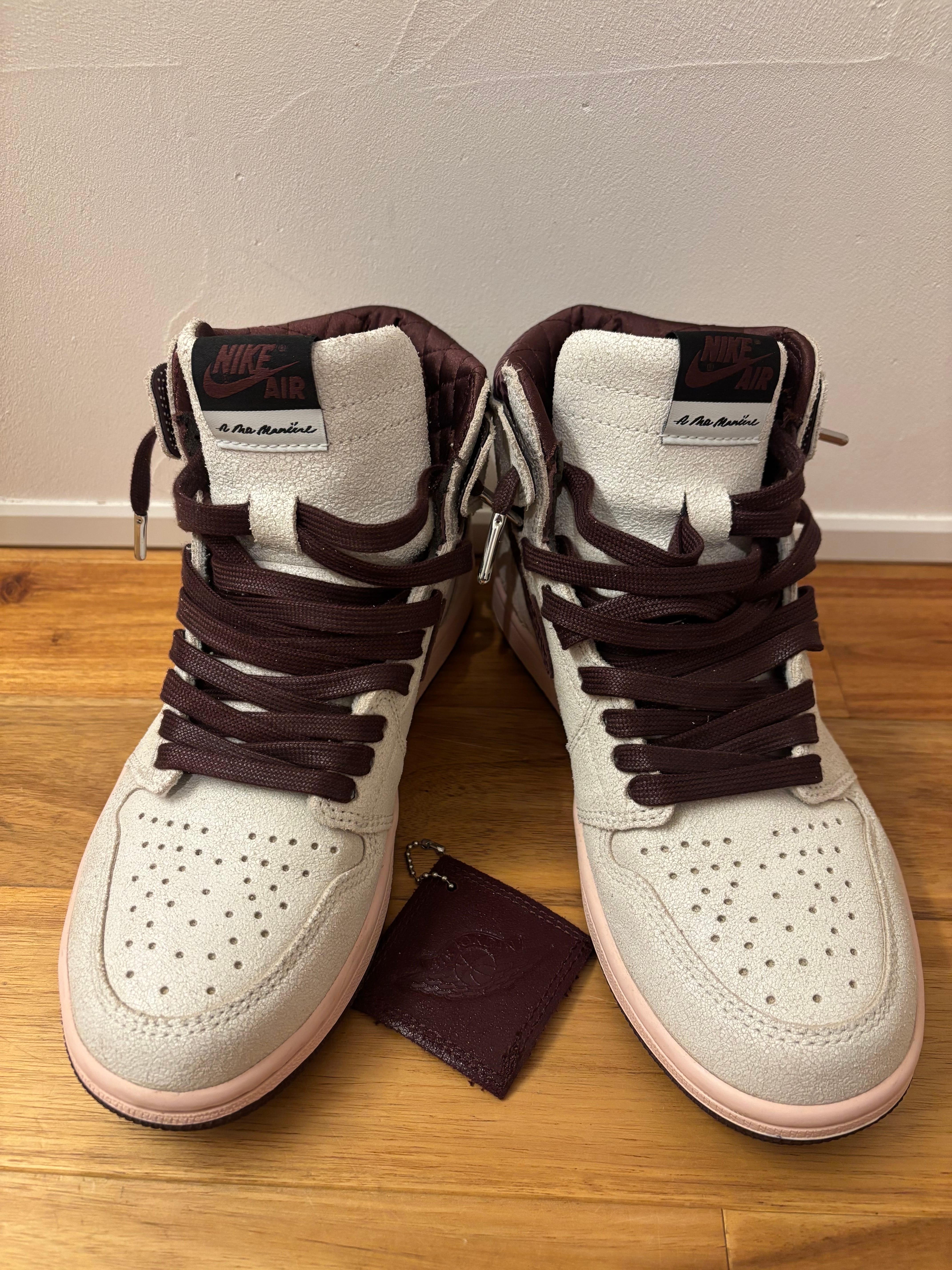 A Ma Maniere × Nike Air Jordan 1 Retro High OG "Sail and Burgundy"