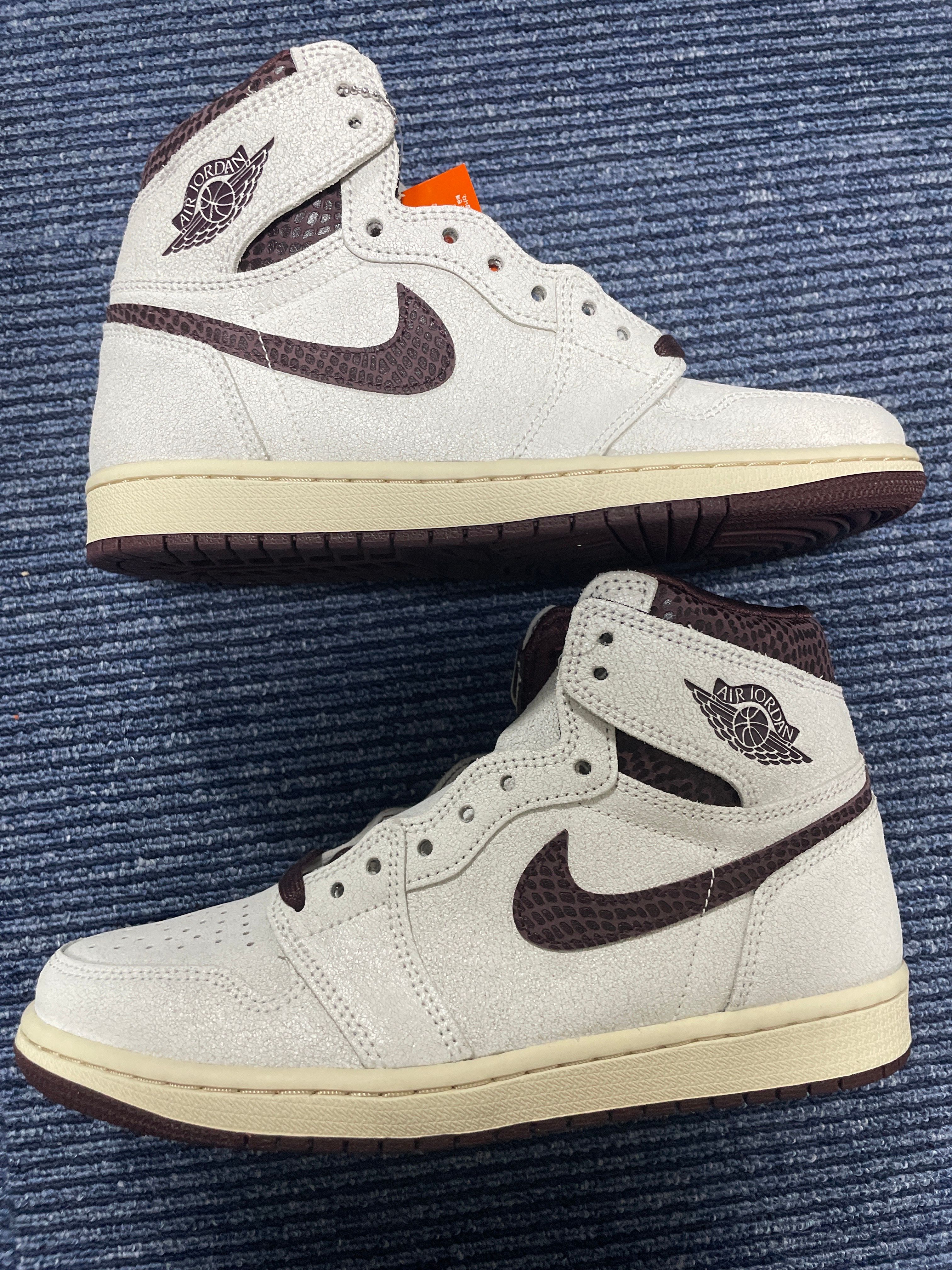 A Ma Maniere × Nike Air Jordan 1 Retro High OG "Sail and Burgundy"
