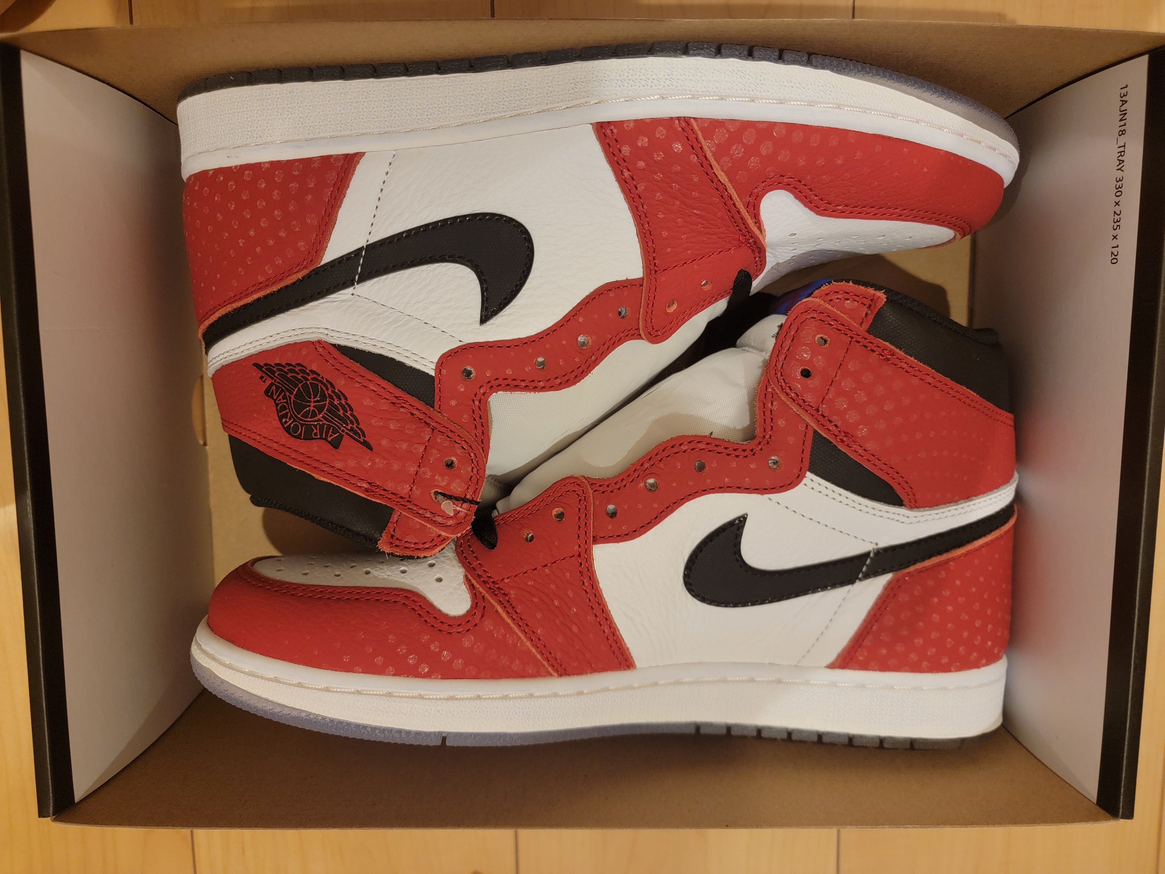 Spiderman × Nike Air Jordan 1 Origin Story "Gym Red/White/Photo Blue/Black"