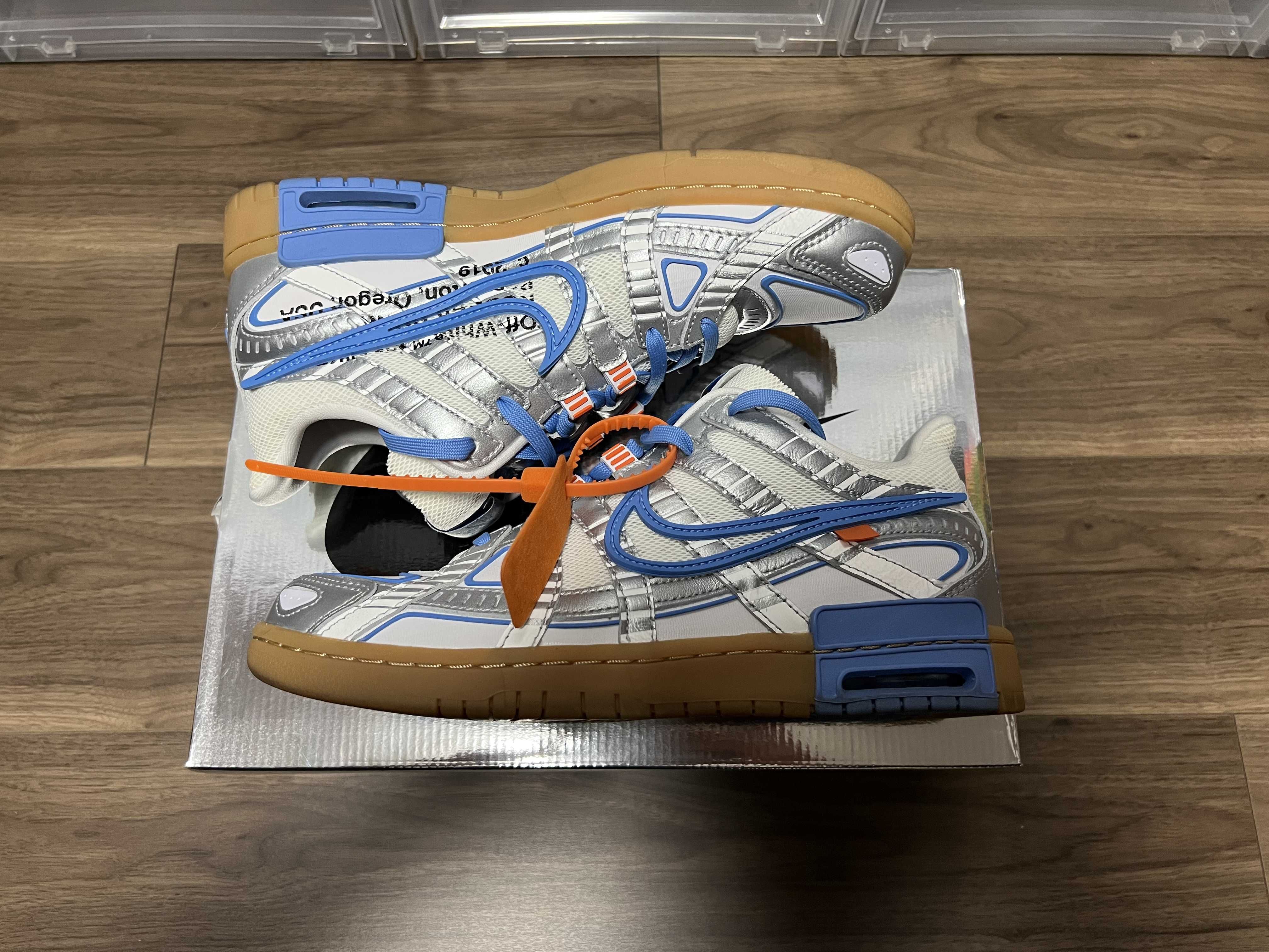 Off-White × Nike Air Rubber Dunk "White/University Blue"