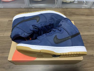 Nike SB Dunk High Orange Label "Obsidian/Black Light Gum Brown"