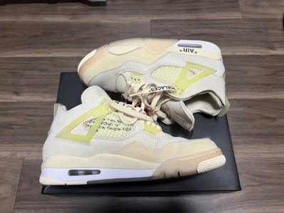 Off-White × Nike Women's Air Jordan 4 SP "Sail"