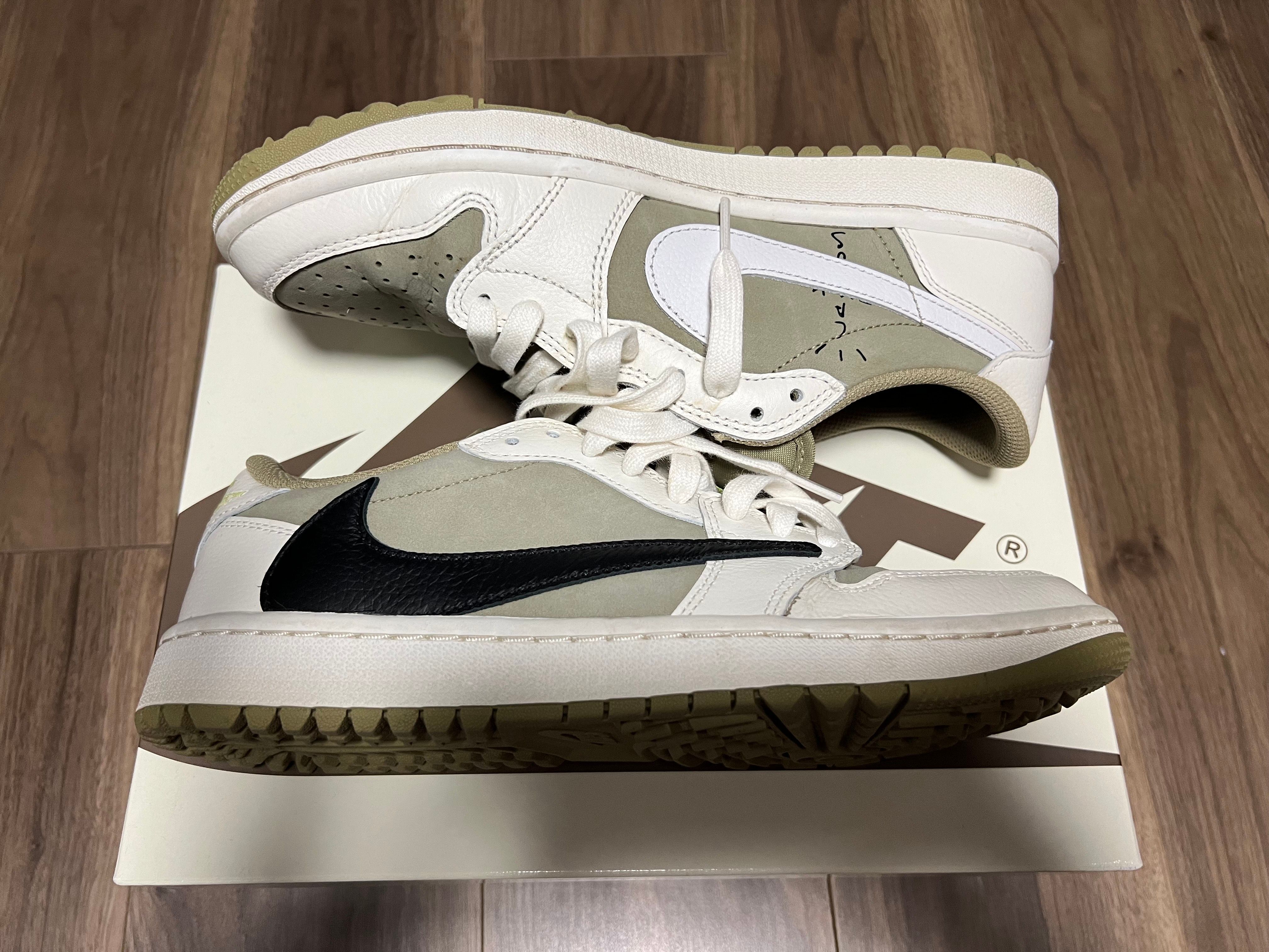 Travis Scott × Nike Air Jordan 1 Low Golf NRG "Neutral Olive"