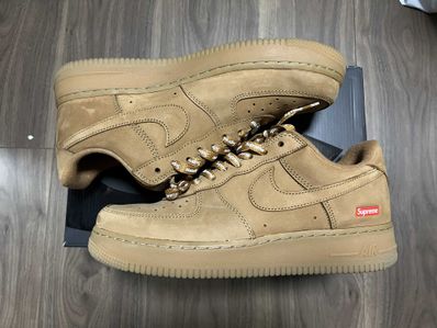 Supreme × Nike Air Force 1 Low "Flax/Wheat"