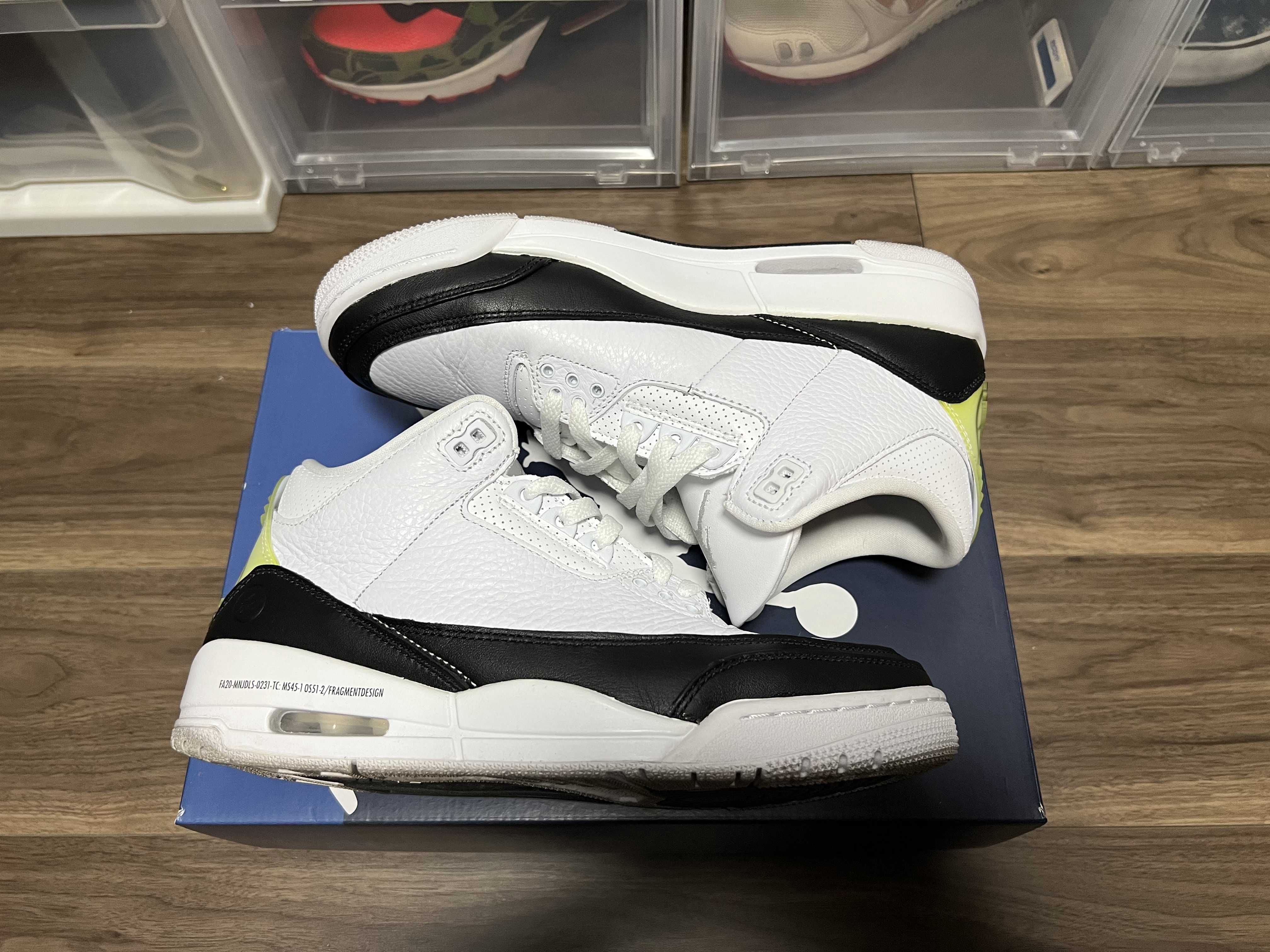 Fragment × Nike Air Jordan 3 "White/Black"
