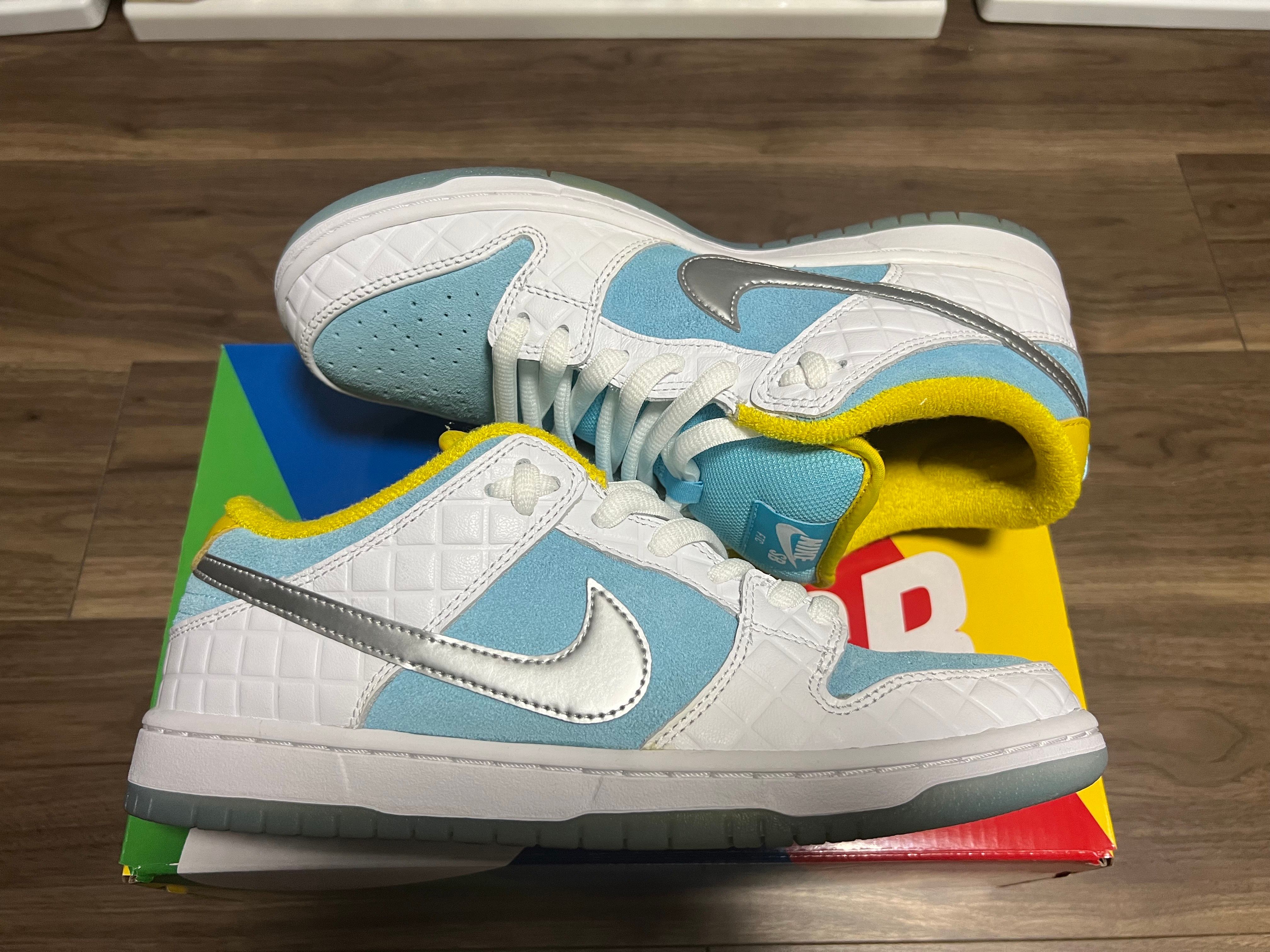 FTC × Nike SB Dunk Low "White/Blue"