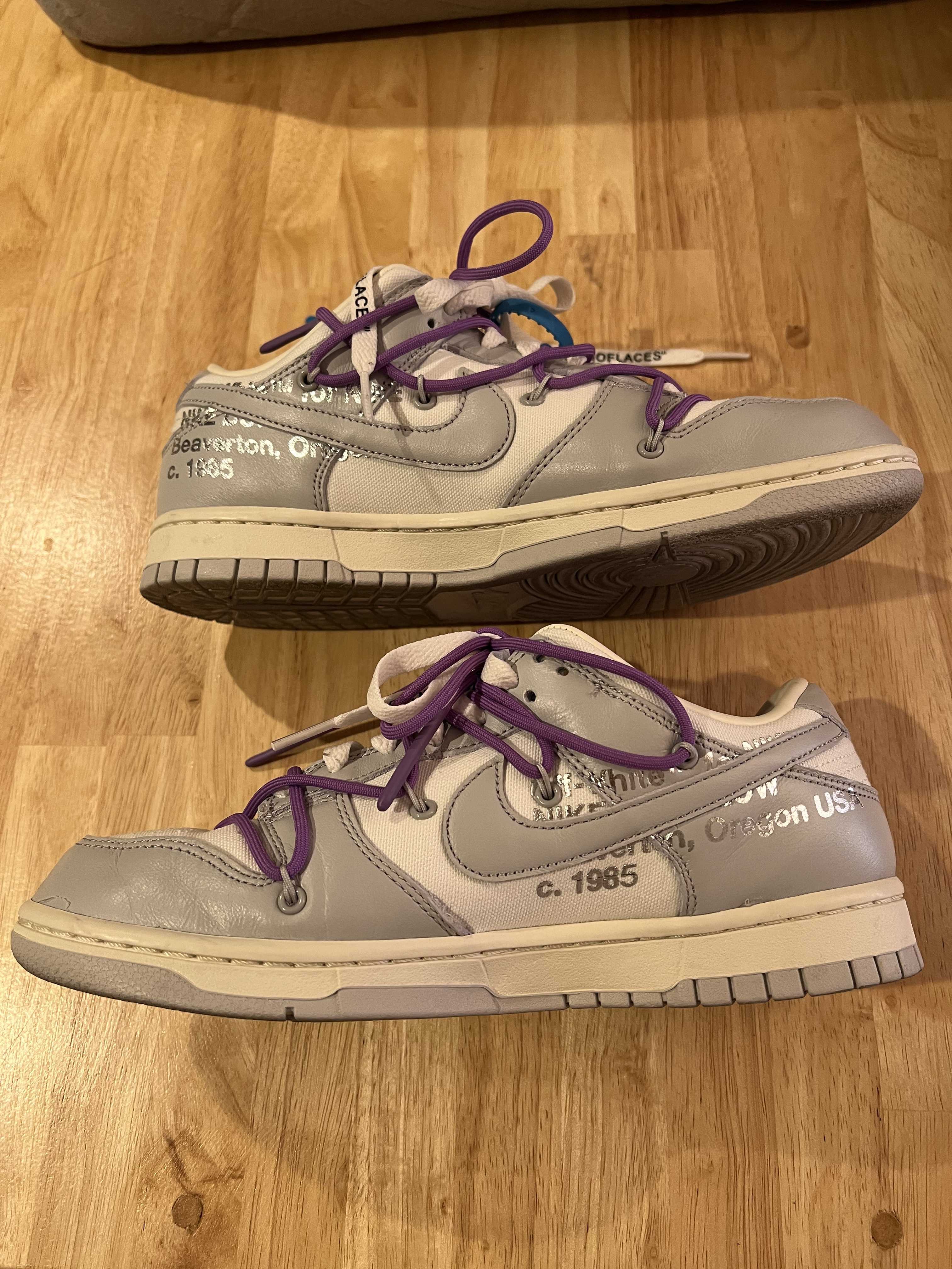 Off-White × Nike Dunk Low "Sail/Neutral Gray"