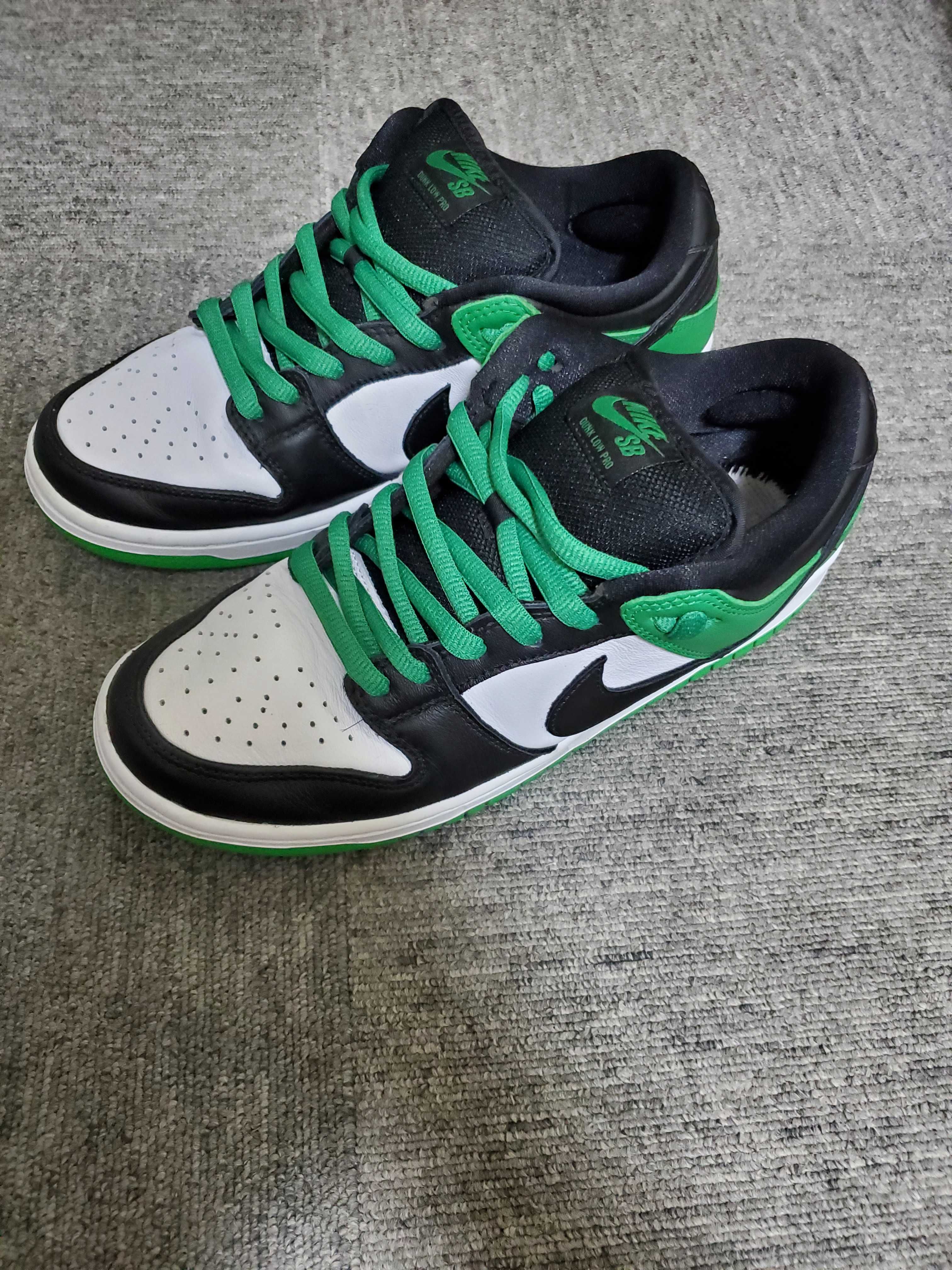 Nike SB Dunk Low Pro "Black and Classic Green"