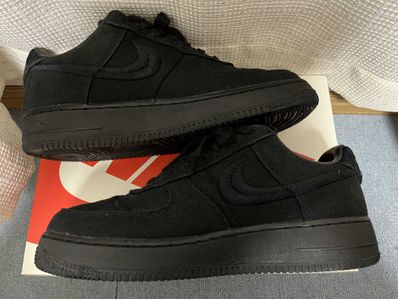 Stussy × Nike Air Force 1 Low "Triple Black"