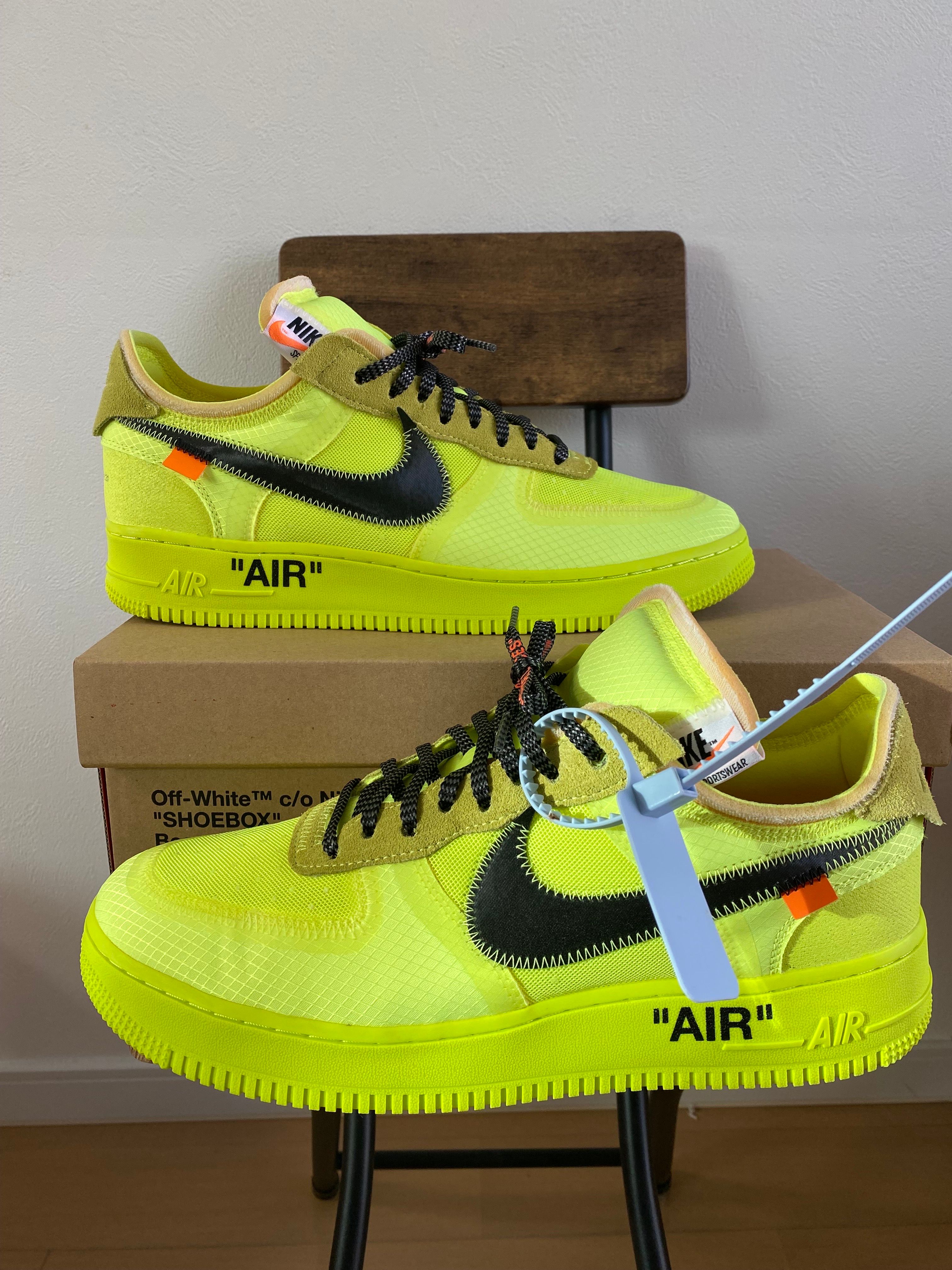 Off-White × Nike Air Force 1 Low "Volt"