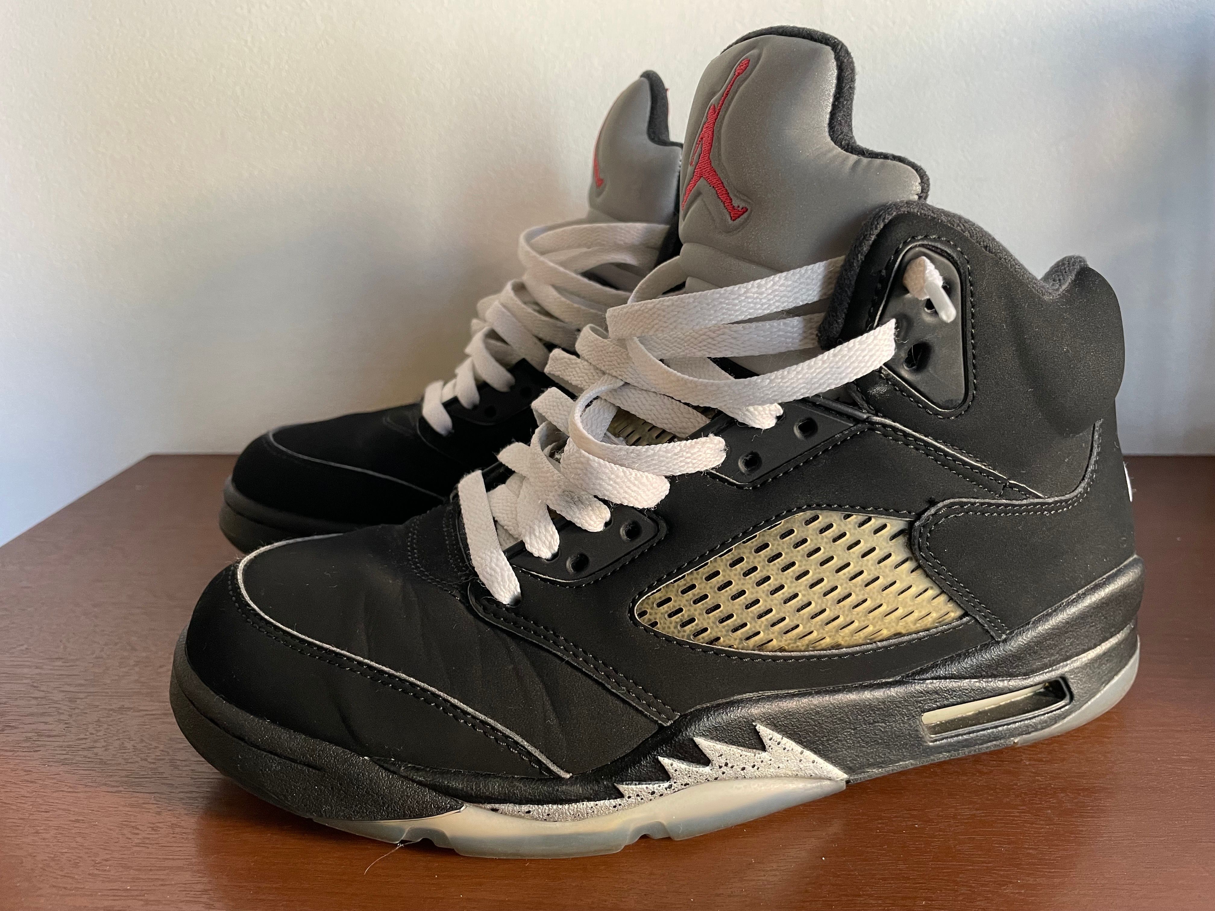 Nike Air Jordan 5 Retro OG "Black/Fire Red/Metallic Silver/White" (2016)