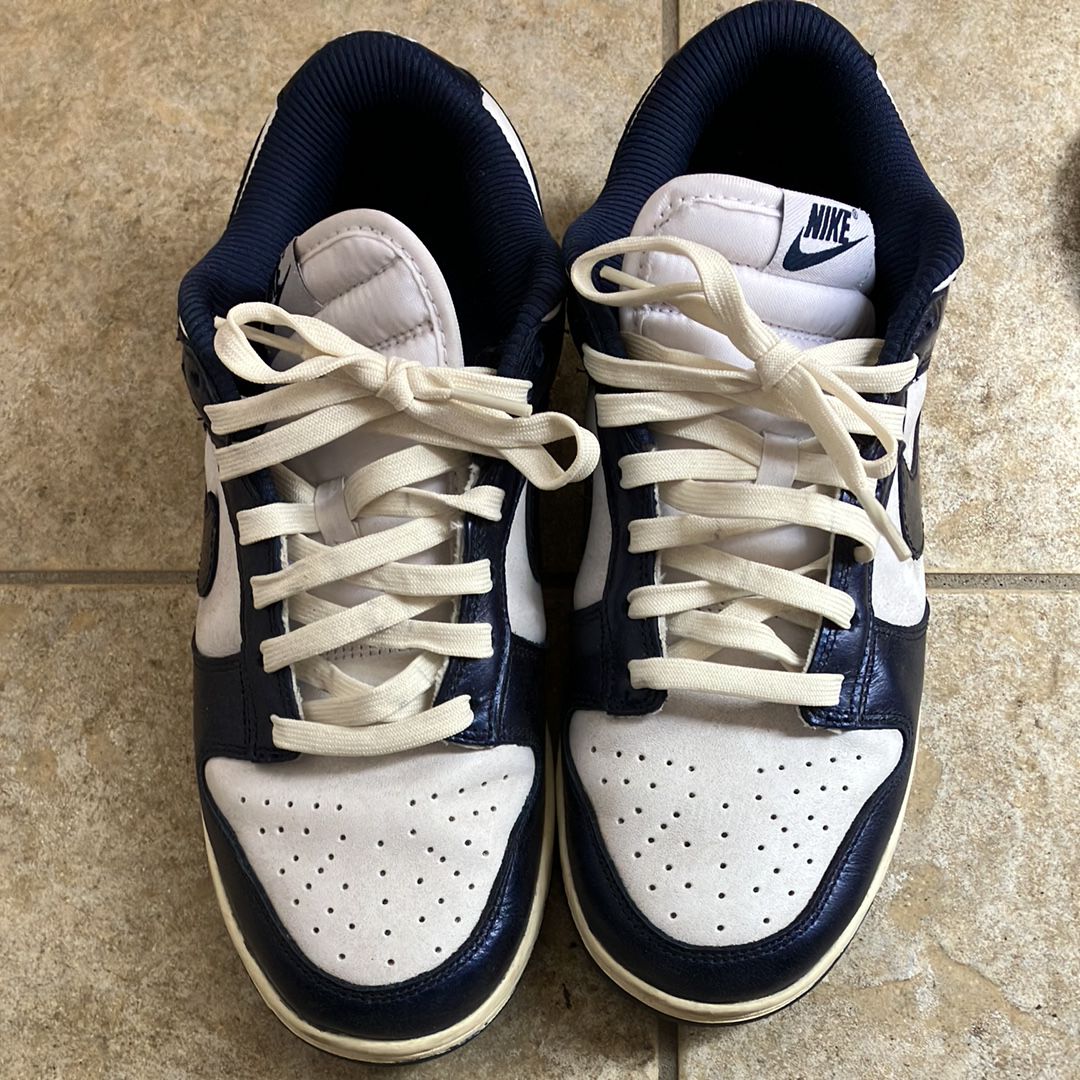 Nike Women's Dunk Low PRM "Midnight Navy and White"