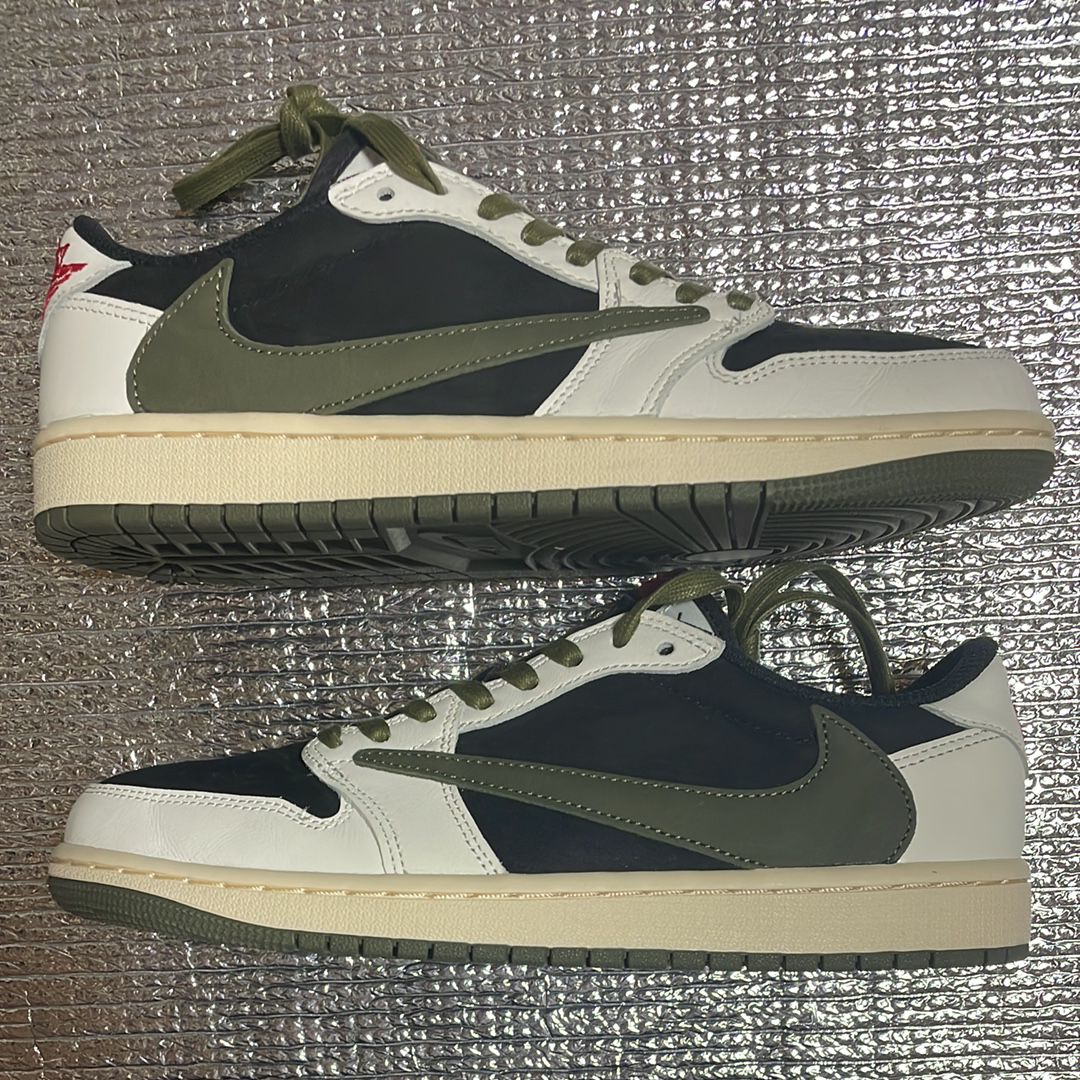 Travis Scott × Nike Women's Air Jordan 1 Low OG "Medium Olive"