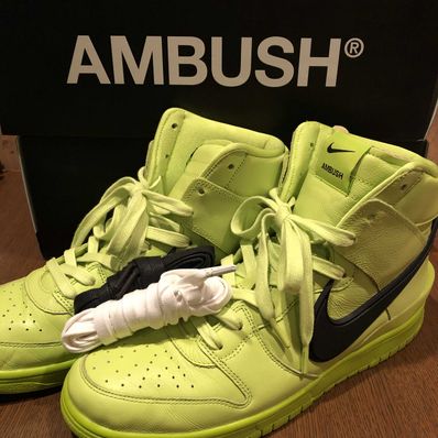 AMBUSH × NIKE DUNK HIGH "FLASH LIME"