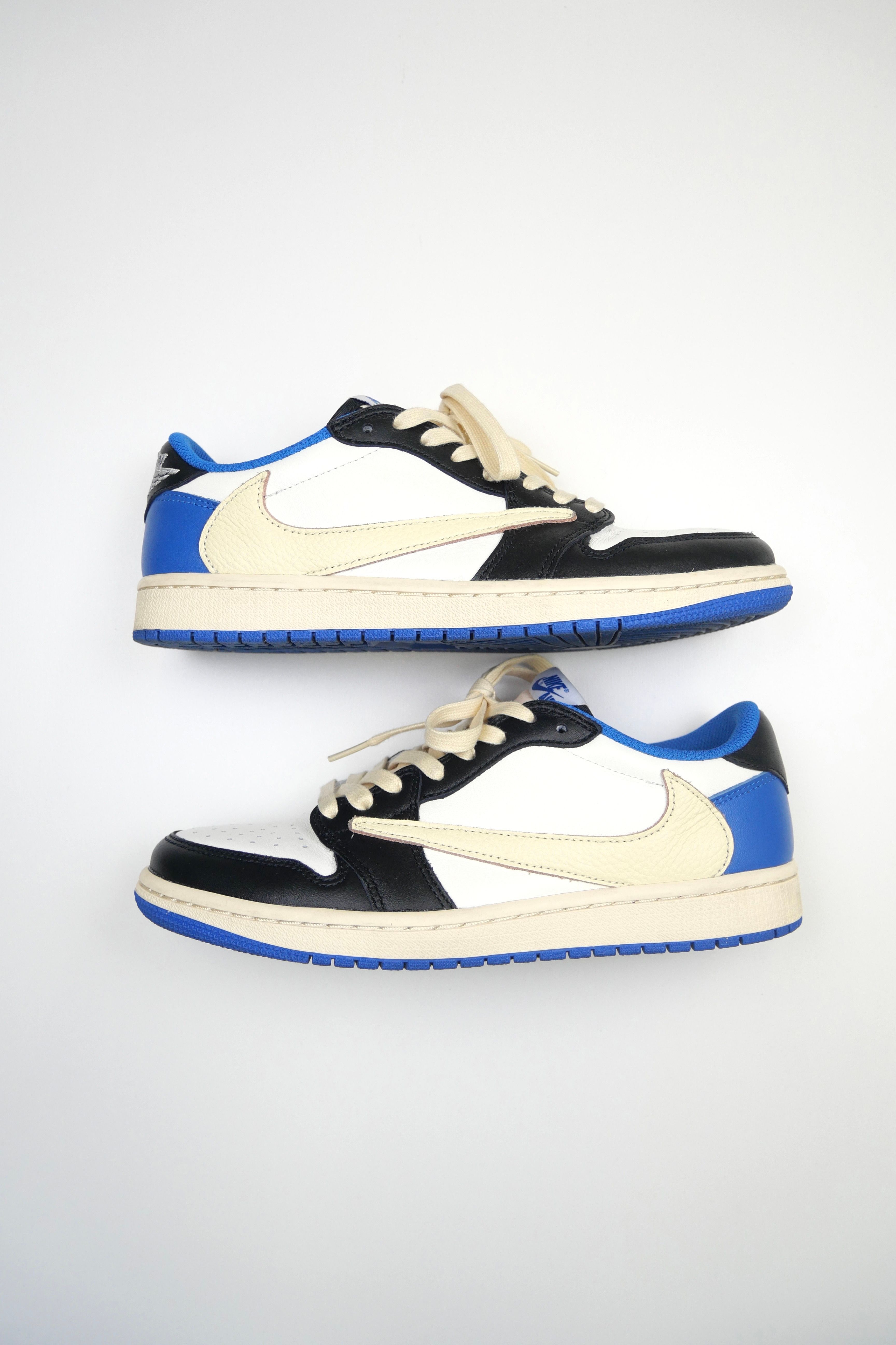 Travis Scott × fragment design × Nike Air Jordan 1 Low OG SP "Military Blue"