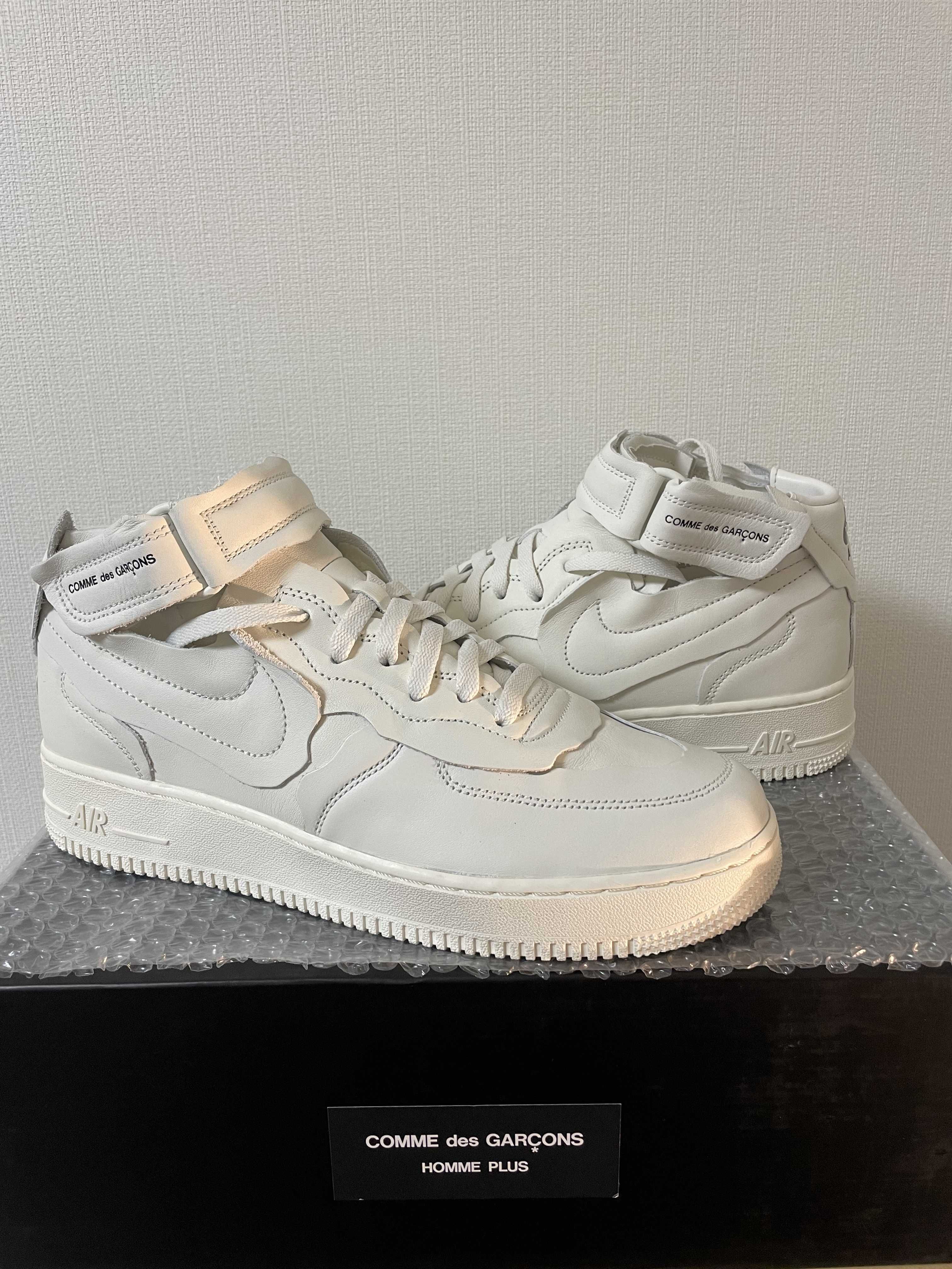 COMME des GARCONS × Nike Air Force 1 Mid "White" 