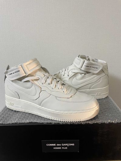 COMME des GARCONS × Nike Air Force 1 Mid "White"
