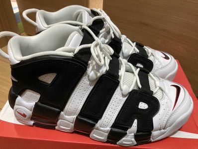 NIKE AIR MORE UPTEMPO "WHITE/BLACK/UNIVERSITY RED"(2020)