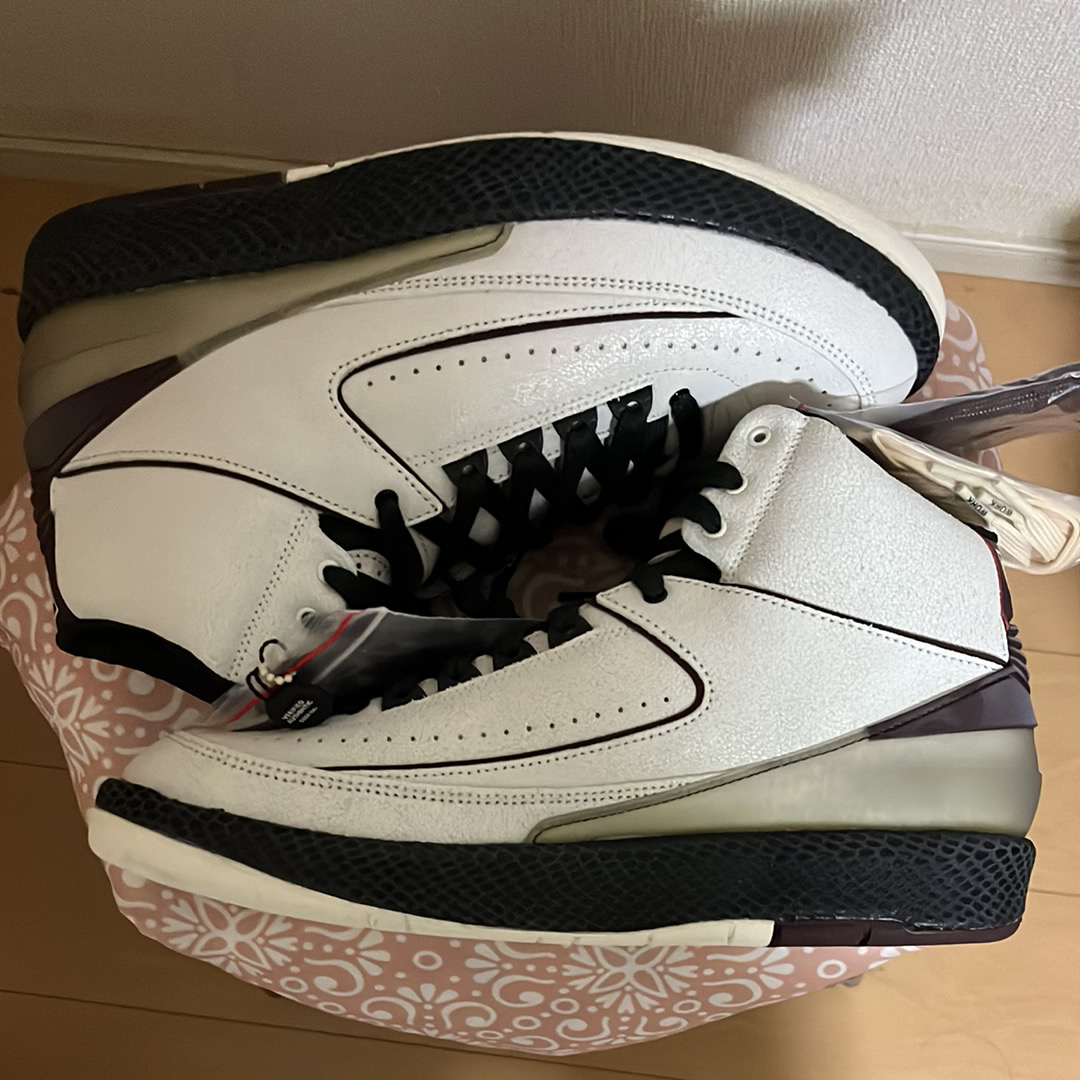 A Ma Maniere × Nike Air Jordan 2 "Airness/Sail and Burgundy"