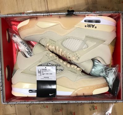 Off-White × Nike Women's Air Jordan 4 SP "Sail"