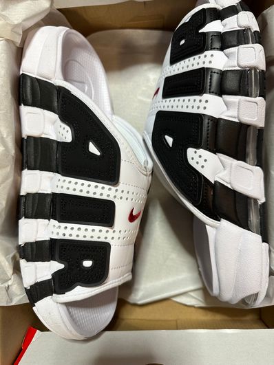 Nike Air More Uptempo Slide "White and Black"