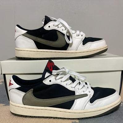 Travis Scott × Nike Women's Air Jordan 1 Low OG "Medium Olive"