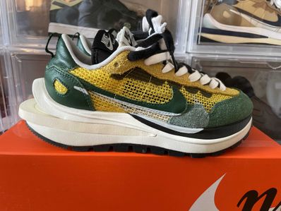 sacai × Nike Vapor Waffle "Tour Yellow/Stadium Green-Sail"