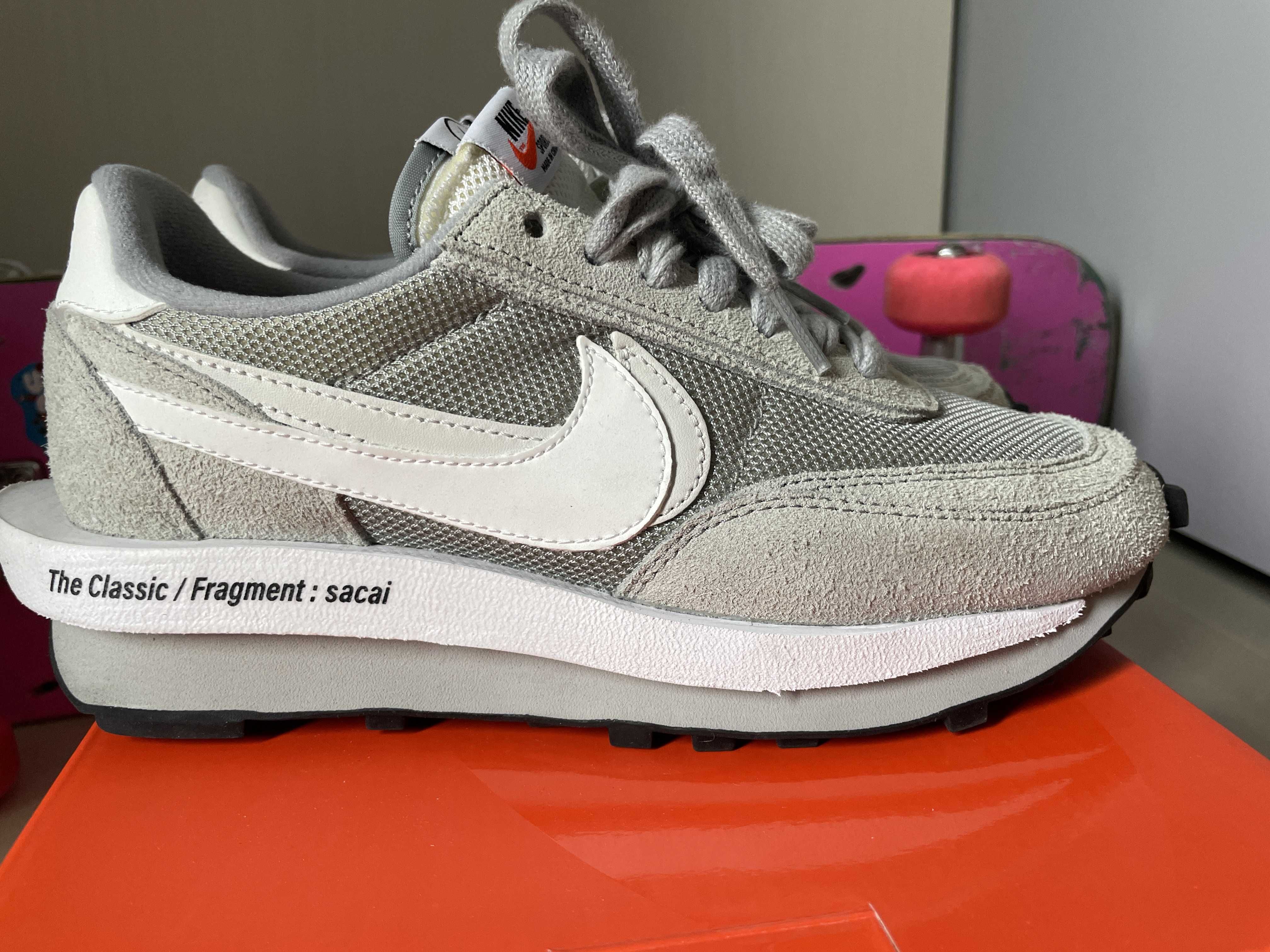 Fragment × sacai × Nike LD Waffle "Light Smoke Grey"