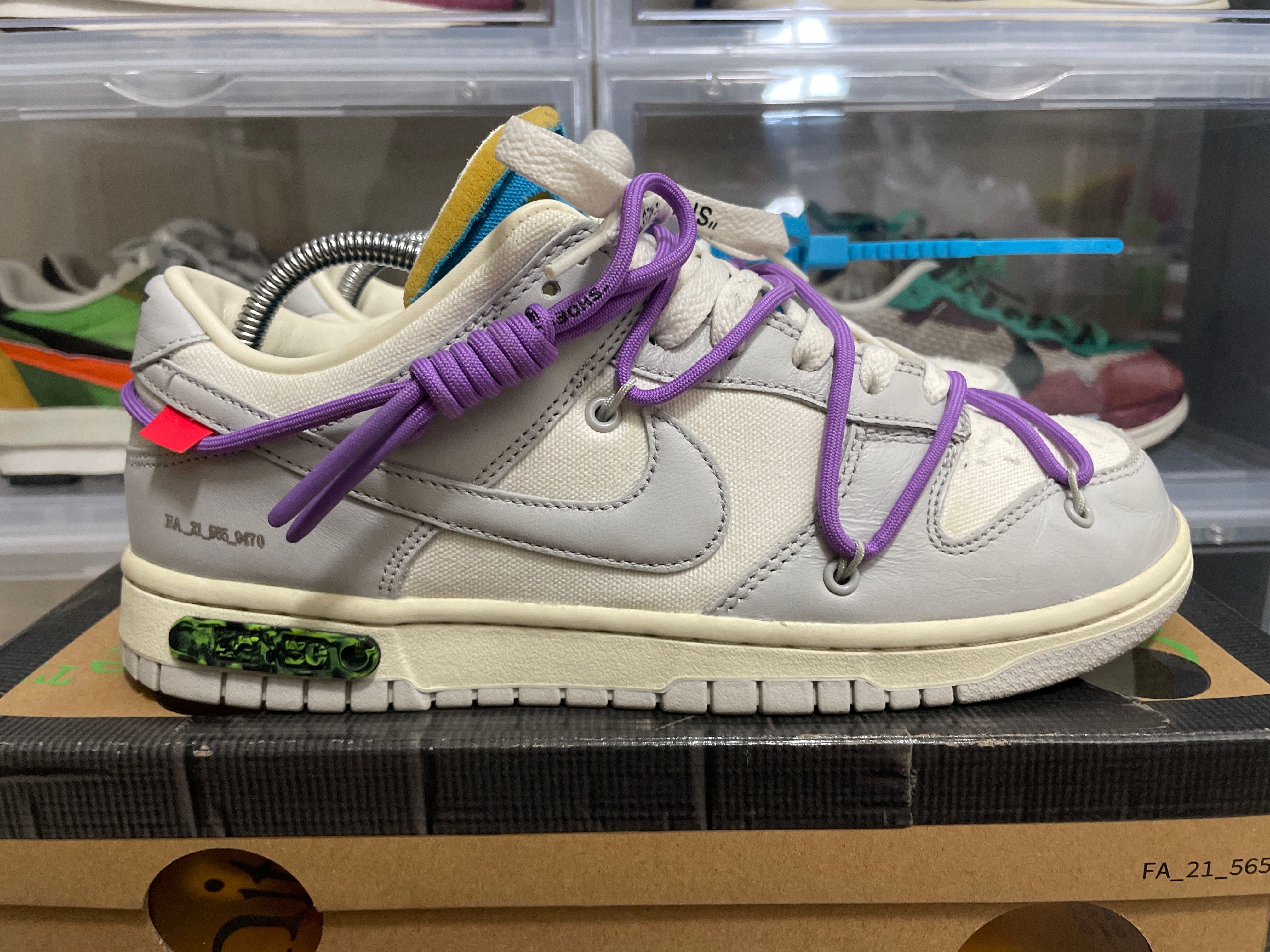 Off-White × Nike Dunk Low "Sail/Neutral Gray"