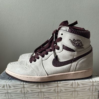 A Ma Maniere × Nike Air Jordan 1 Retro High OG "Sail and Burgundy"