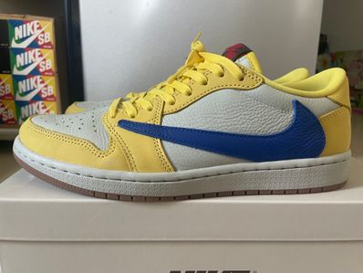 Travis Scott × Nike Women's Air Jordan 1 Retro Low OG "Canary"