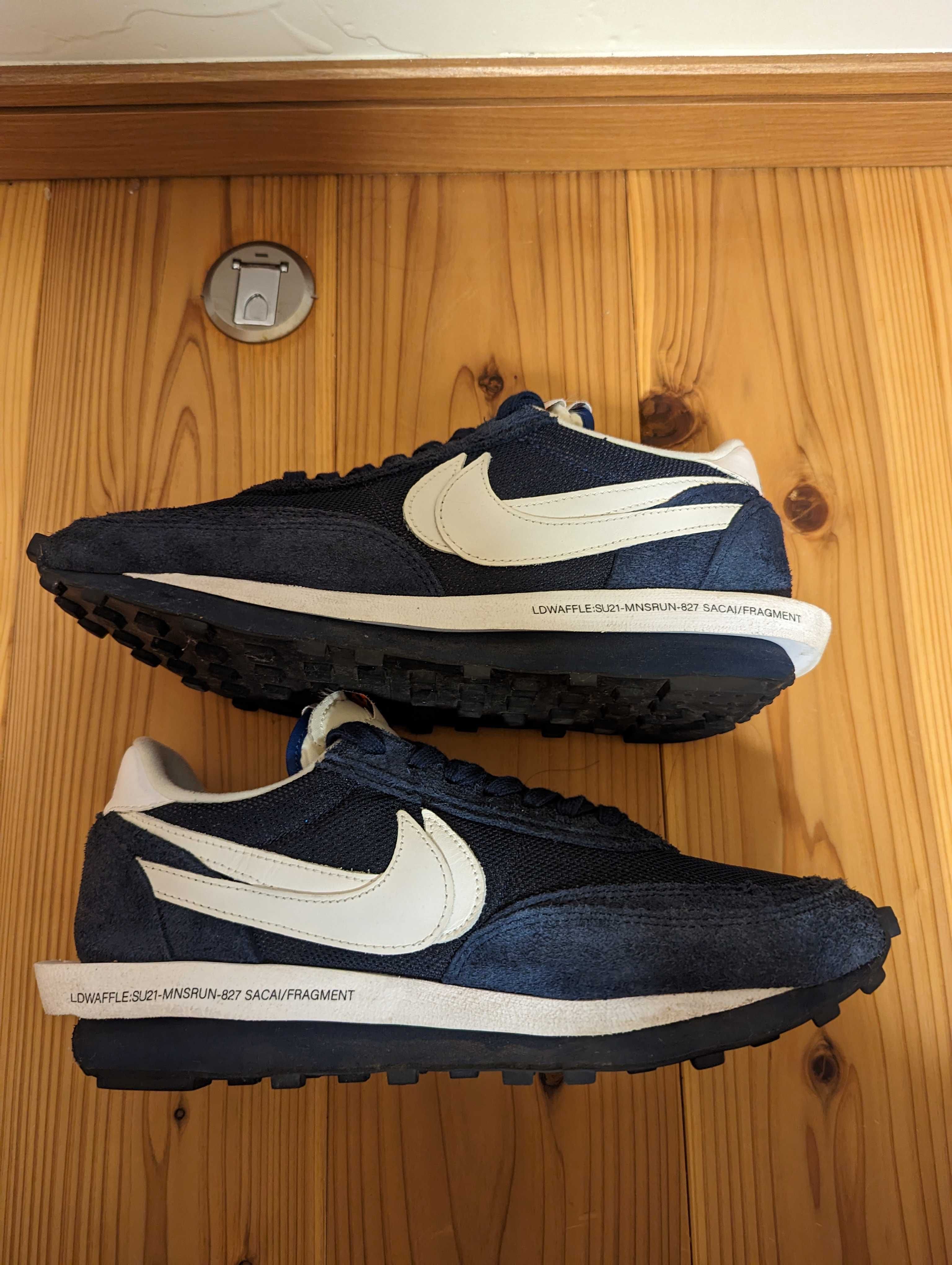 Fragment × sacai × Nike LD Waffle "Blackended Blue"