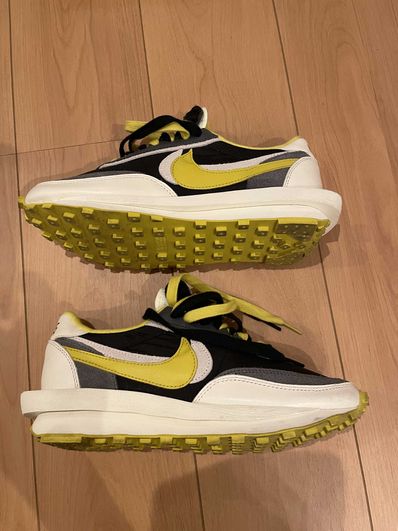 UNDERCOVER × sacai × Nike LD Waffle "Black/Sail-Dark Grey-Bright Citron"
