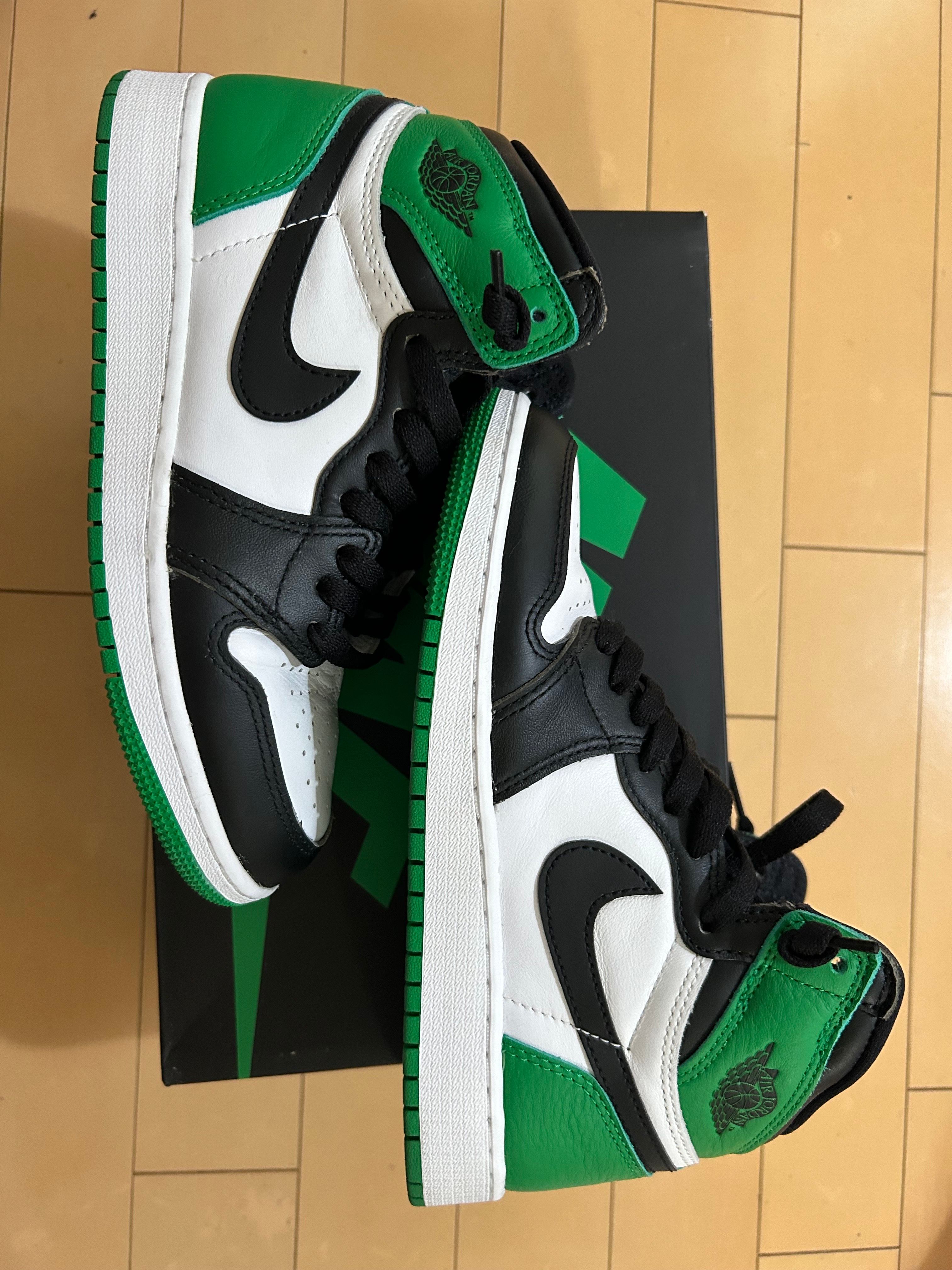 Nike GS Air Jordan 1 Retro High OG "Celtics/Black and Lucky Green" (2023)
