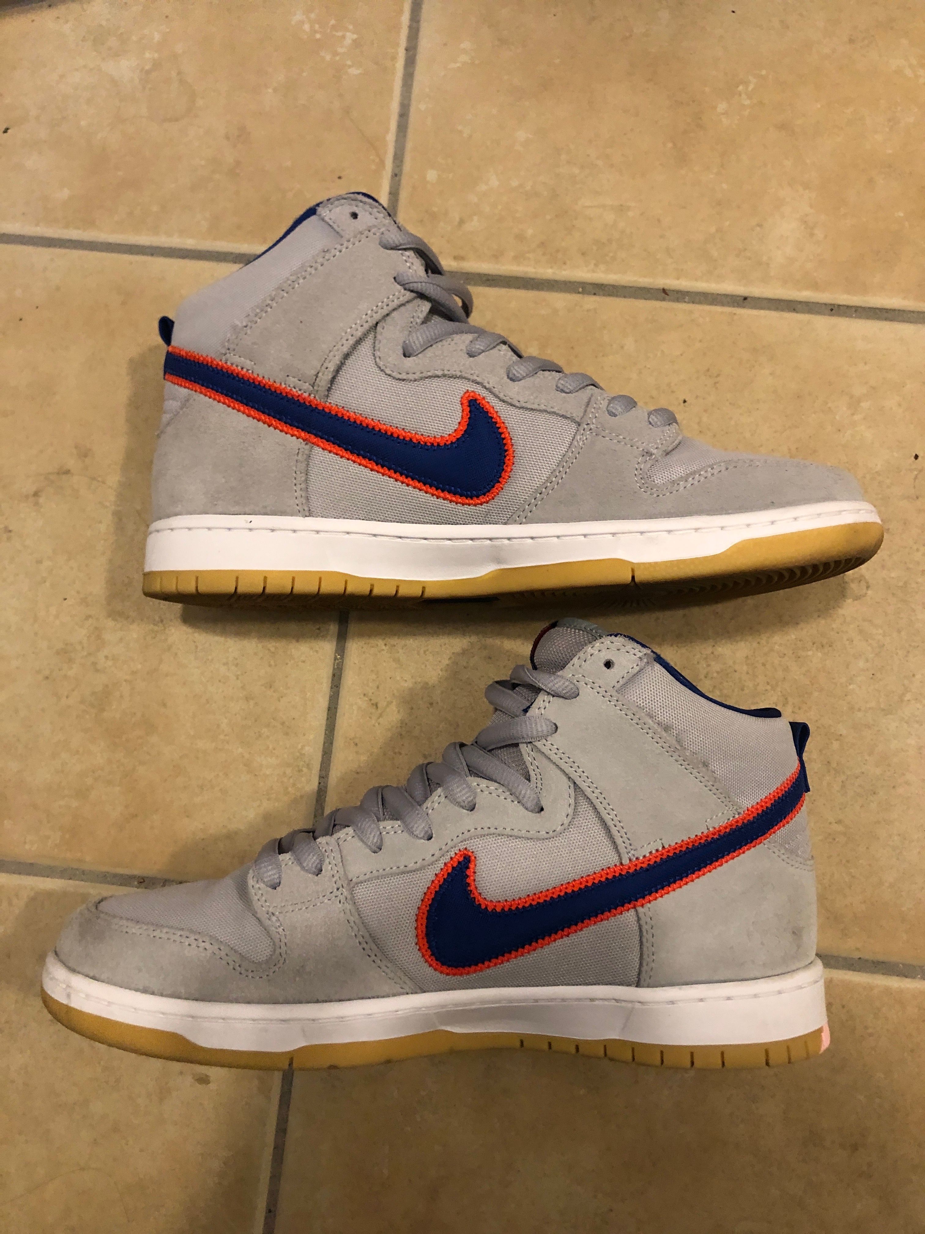Nike SB Dunk High "Rush Blue and Team Orange/New York Mets"
