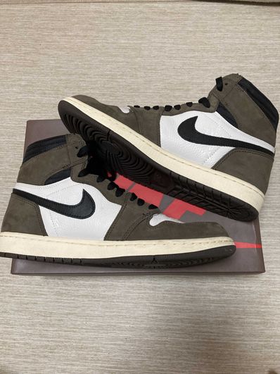 Travis Scott × Nike Air Jordan 1 Retro High OG TS SP "Sail/Dark Mocha"