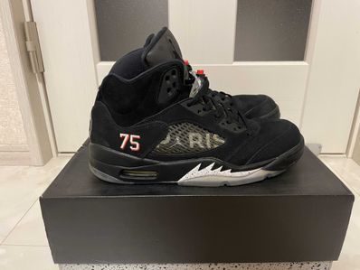 NIKE AIR JORDAN 5 PARIS SAINT-GERMAIN BLACK/CEMENT GREY