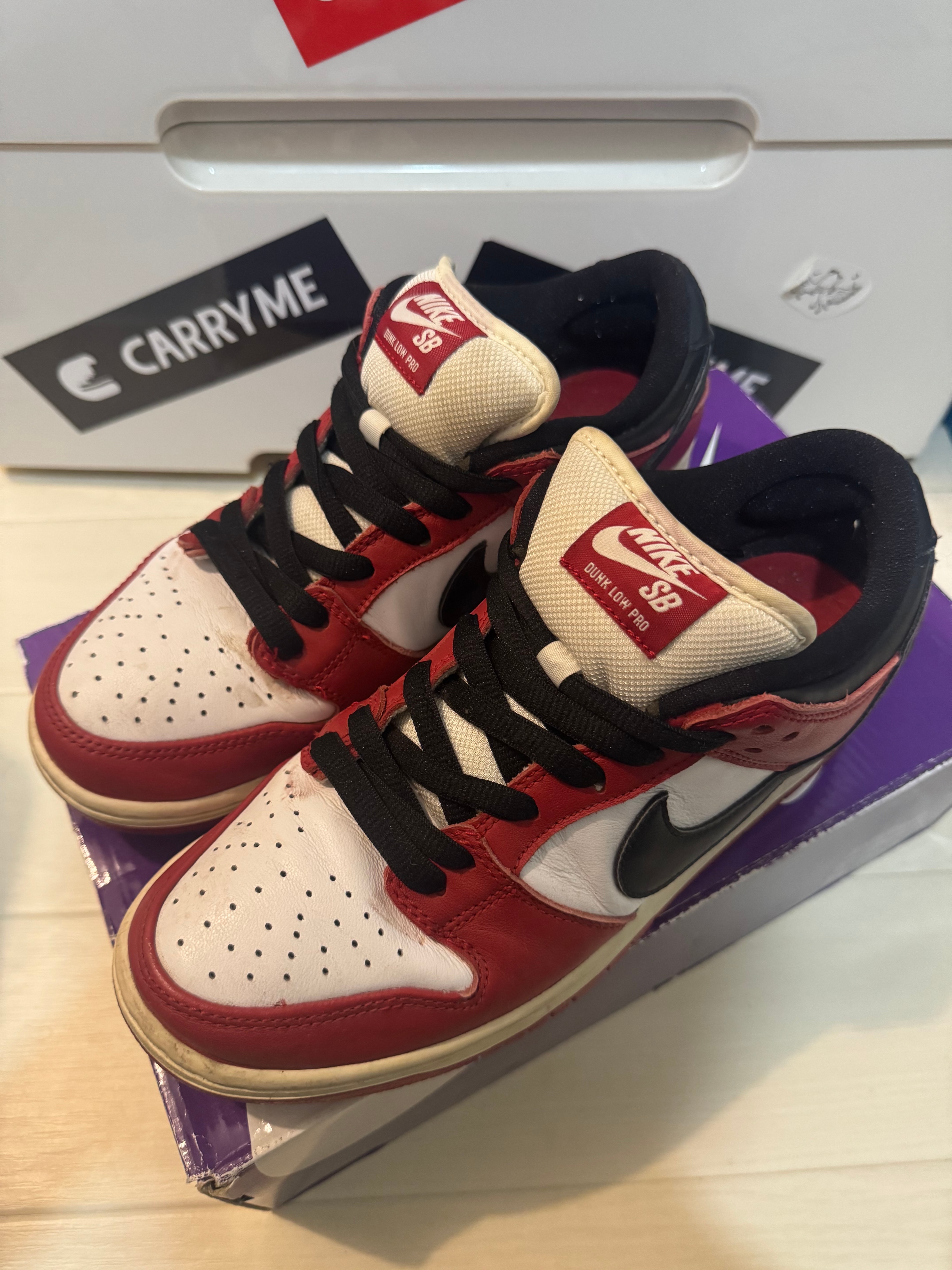 Nike SB Dunk Low Pro "J-Pack Chicago/Varsity Red and White"