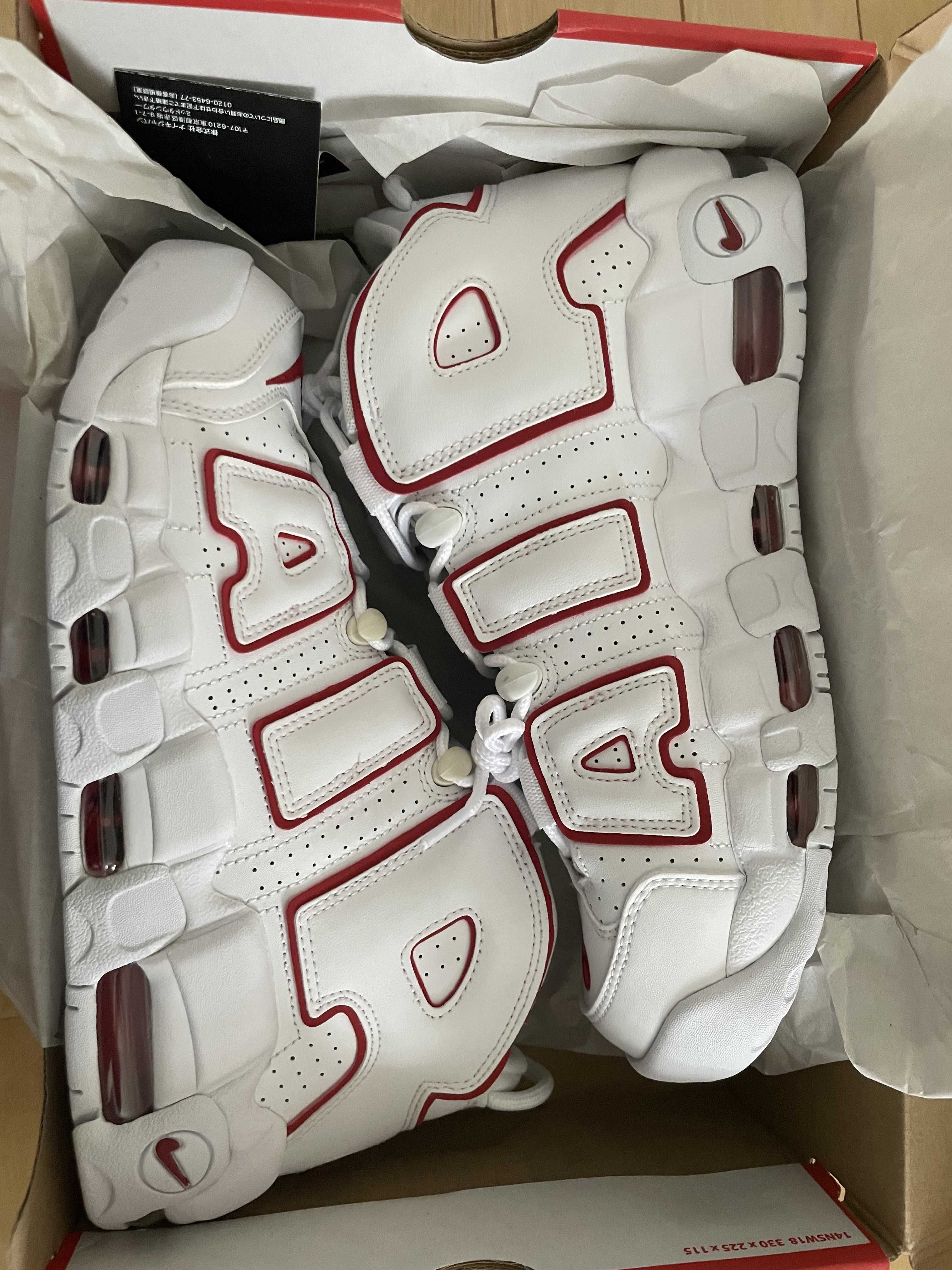 NIKE AIR MORE UPTEMPO "WHITE/VARSITY RED" (2021)