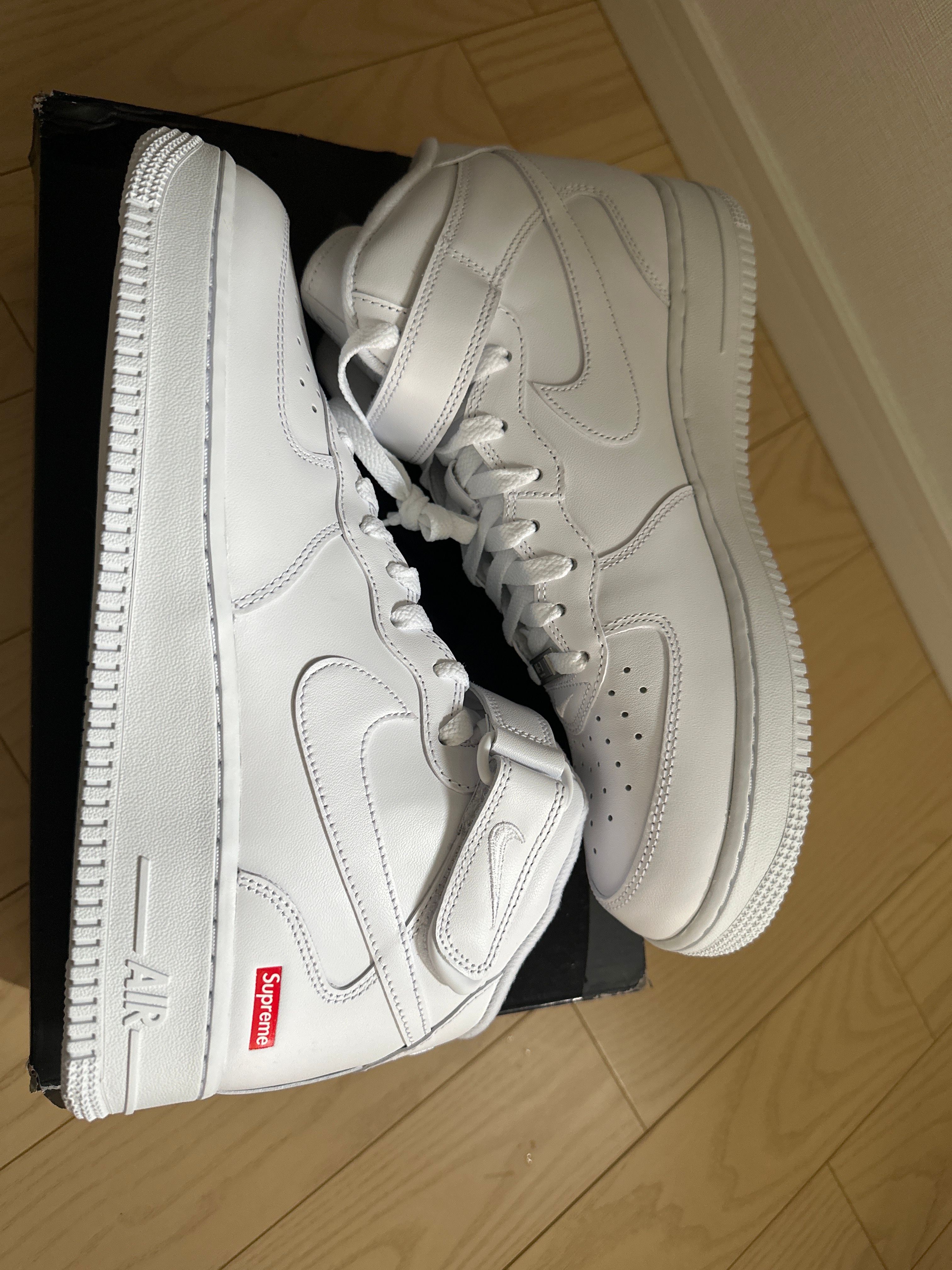 Supreme × Nike Air Force 1 Mid "White" FW24