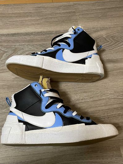 sacai × NIKE BLAZER MID "BLACK / BLUE"