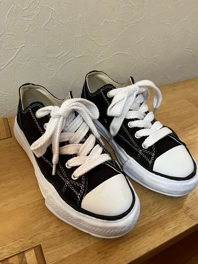 Maison MIHARA YASUHIRO PETERSON OG Sole Canvas Low-top Sneaker "Black" (A01FW702)