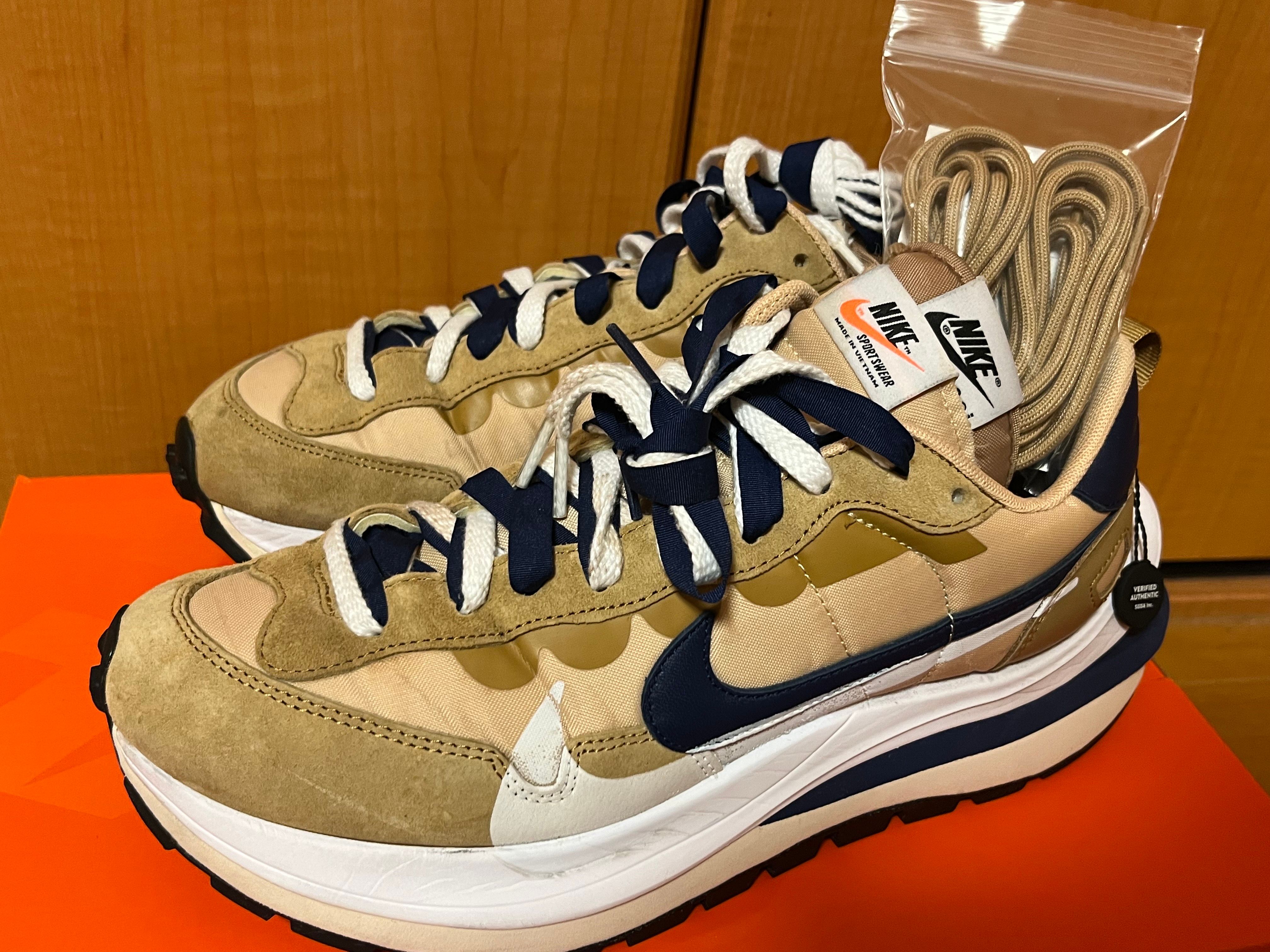 Sacai × Nike Vapor Waffle "Sesame And Blue Void"