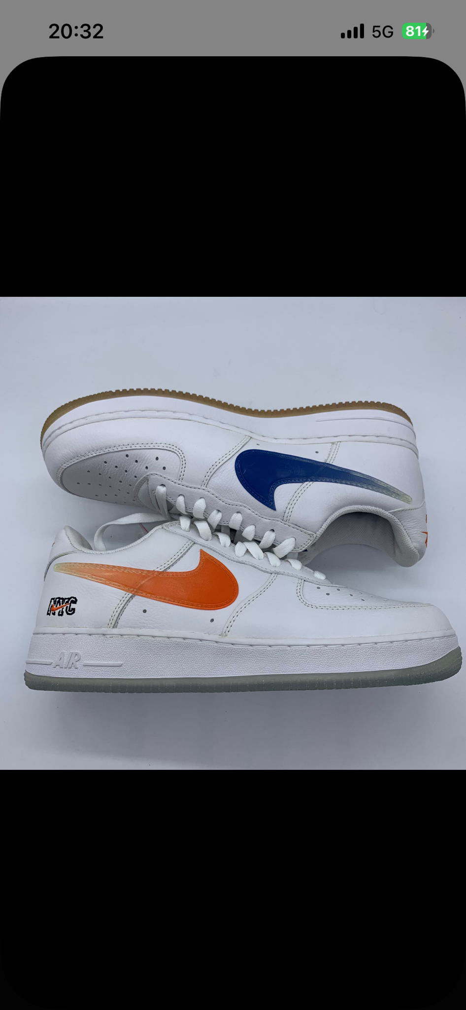 KITH × Nike Air Force 1 Low "White/Rush Blue/White/Brilliant Orange"