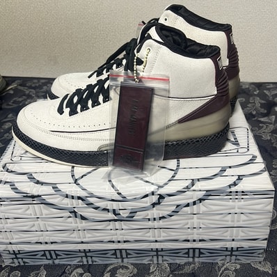 A Ma Maniere × Nike Air Jordan 2 "Airness/Sail and Burgundy"