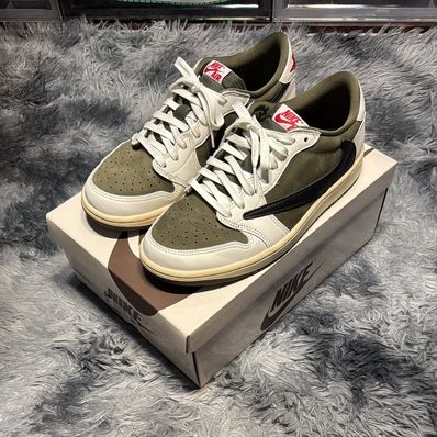 Travis Scott × Nike Air Jordan 1 Low OG SP "Reverse Olive"