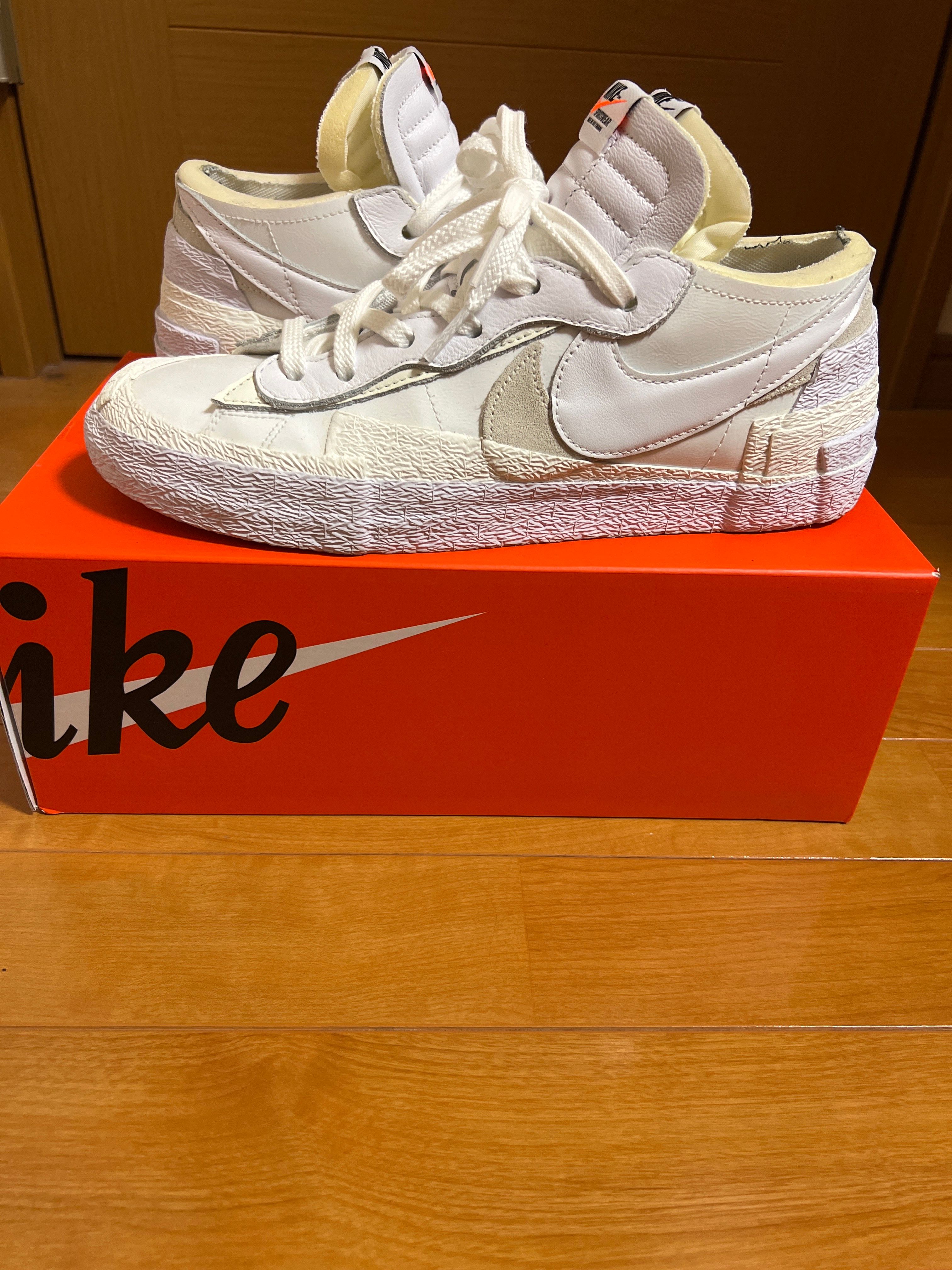 sacai × Nike Blazer Low "White Patent Leather"